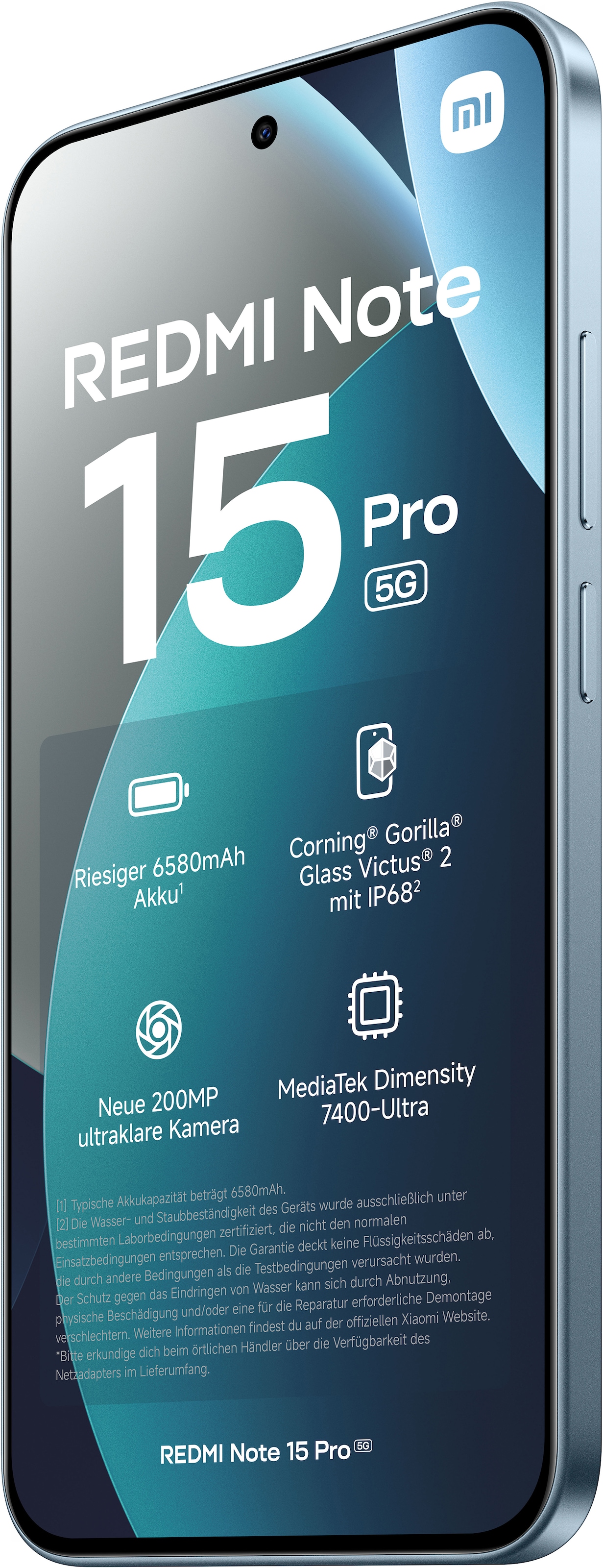 Xiaomi Smartphone »Redmi Note 15 Pro 5G 8+256« Glacier Blue