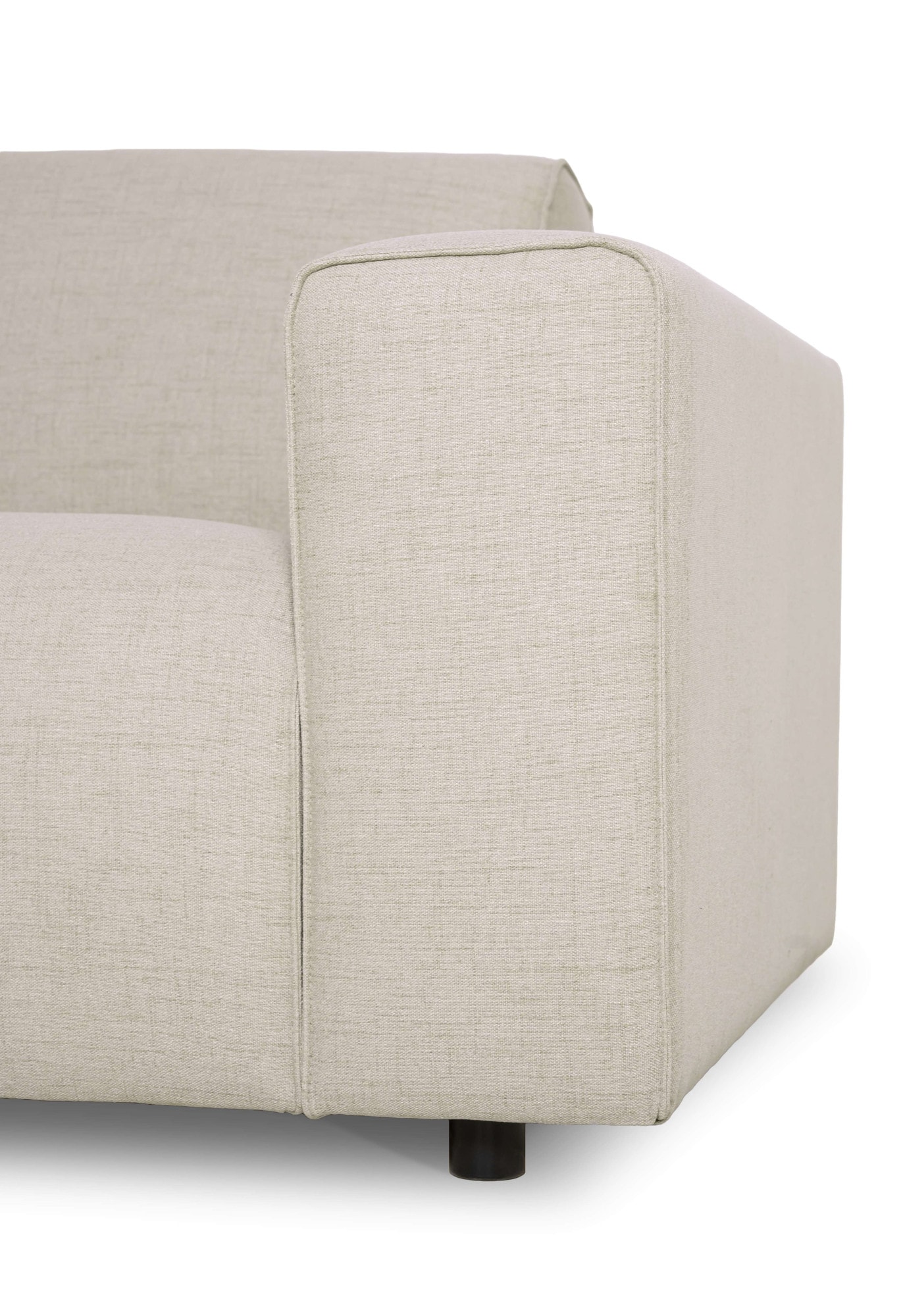 OTTO home Ecksofa »Naddine« B. 228 cm, L-Form, Strukturstoff Mélange-Effekt, Wellenunterfederung