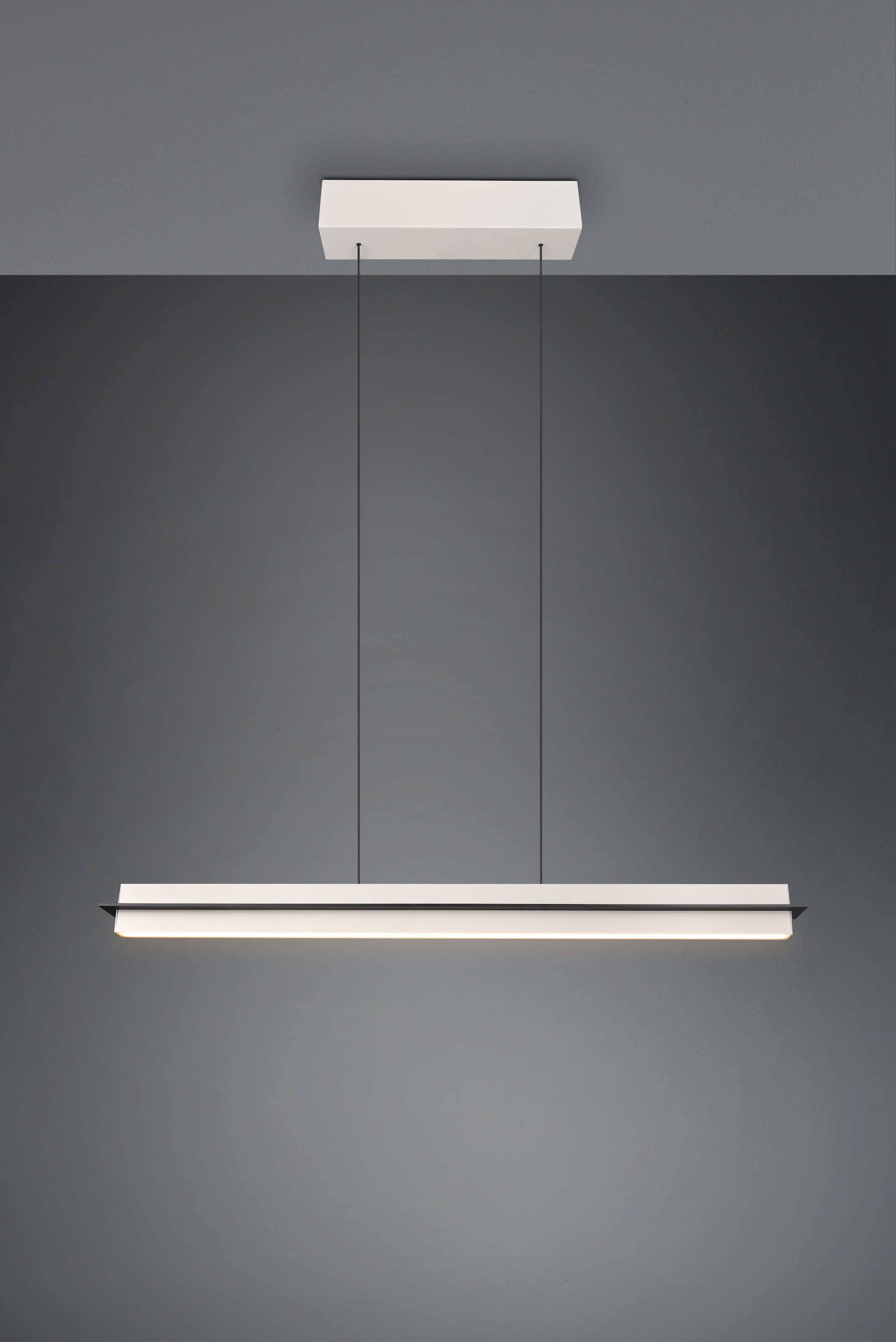 TRIO Leuchten LED Pendelleuchte »EMERSON, LED Hängeleuchte höhenverstellbar, 4-Stufen Touch Dimmer« LED-Board 1 Stk. Farbwechsler | warmweiß - kaltweiß Lichtfarbe einstellbar 2700-5000K warm- bis kaltweiß, Höhe max 150 cm