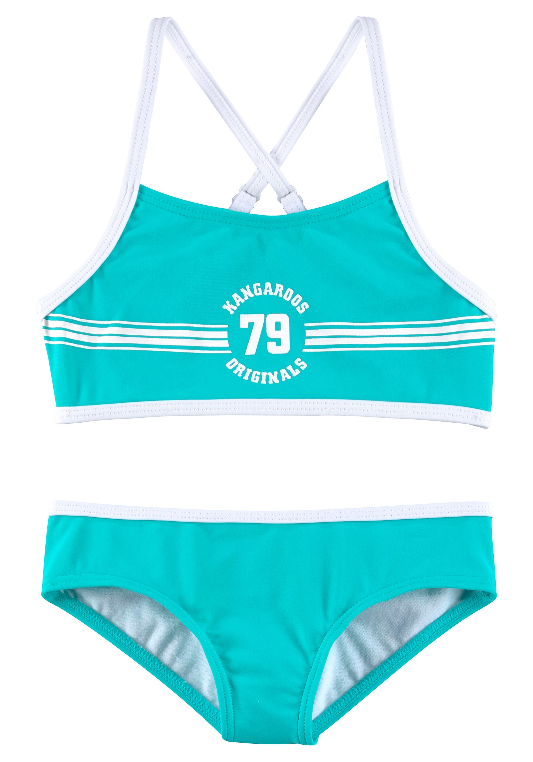 »Sporty«, bei Frontdruck Bustier-Bikini mit OTTO sportlichem KangaROOS