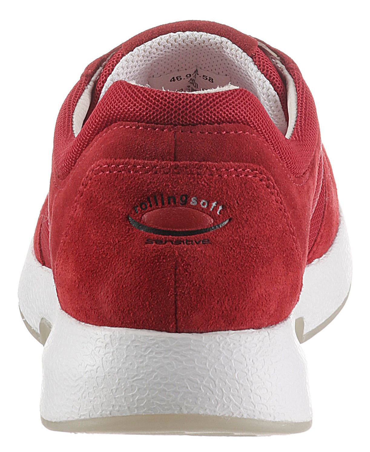 Gabor Rollingsoft Keilsneaker, Freizeitschuh, Halbschuh, Schnürschuh im sommerlichem Materialmix