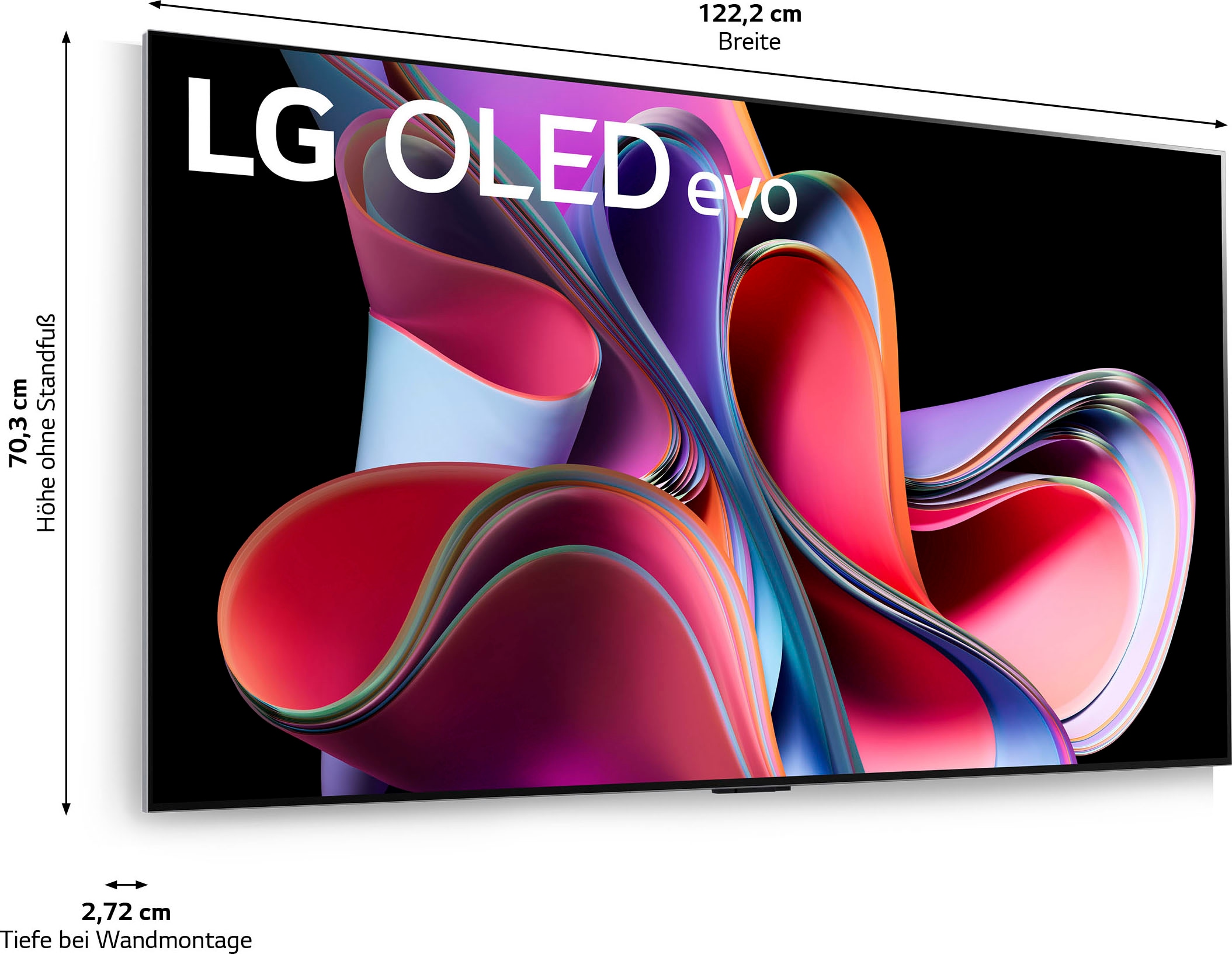 LG OLED-Fernseher »OLED55G39LA«, 4K Ultra HD, Smart-TV, OLED evo, α9 Gen6 4K AI-Prozessor, Brightness Booster Max