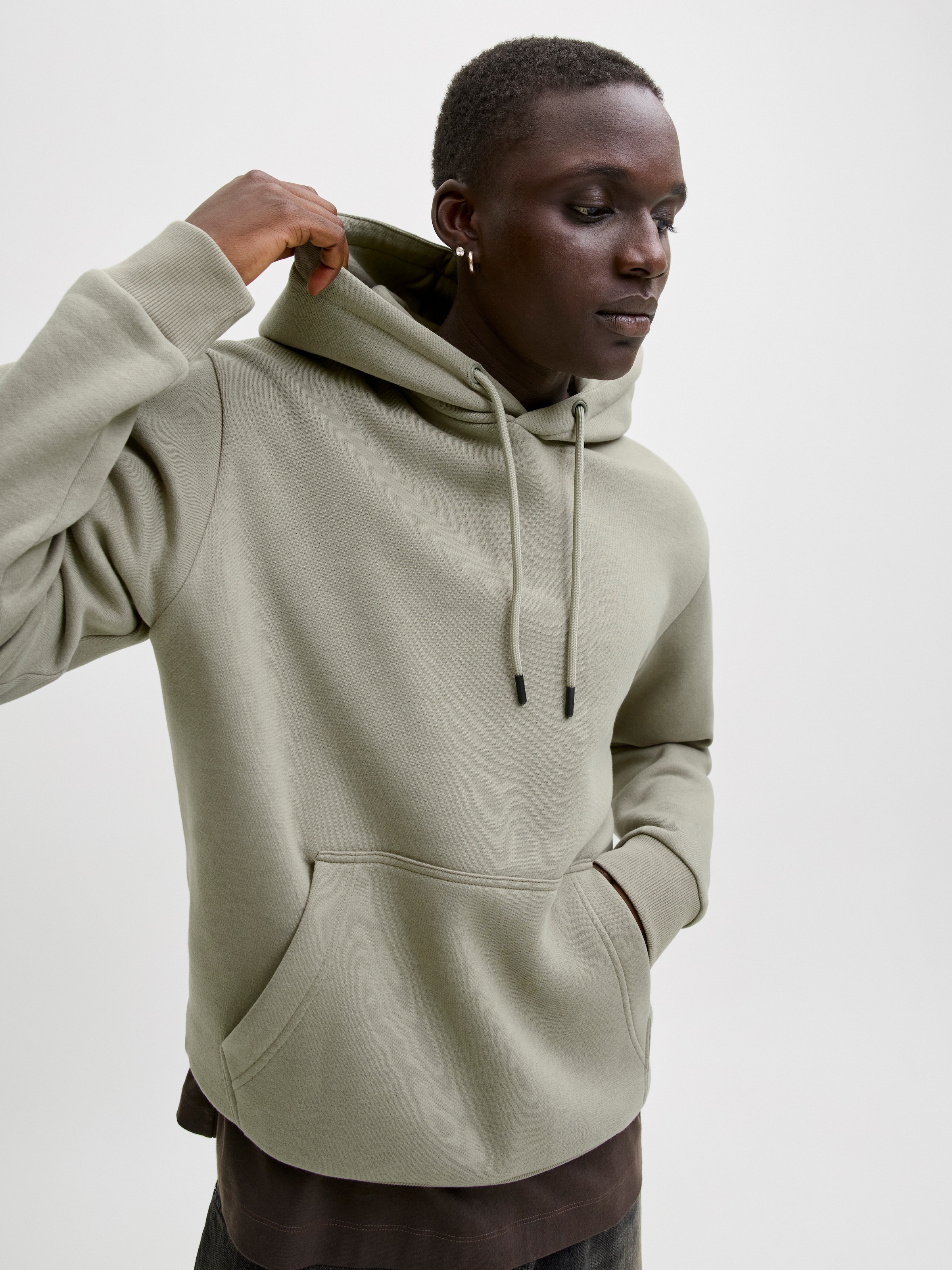 Jack & Jones »JJEBRADLEY SWEAT HOOD NOOS«, Materialmix, relaxed fit
