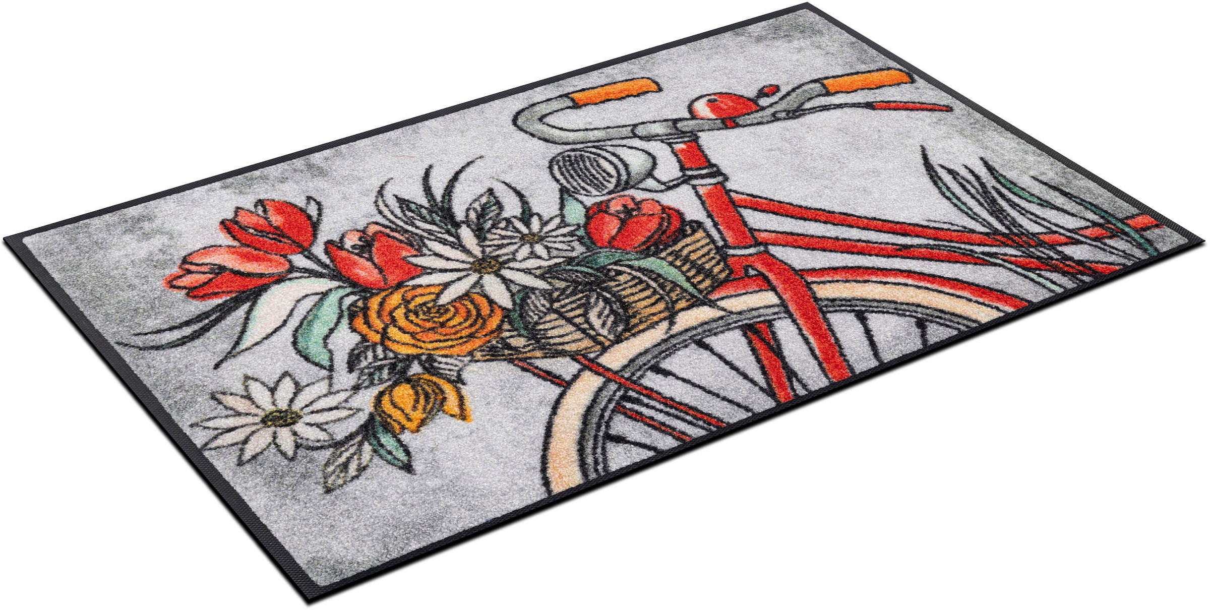 wash+dry by Kleen-Tex Fußmatte »Flower Cruiser«, rechteckig, 7 mm Höhe