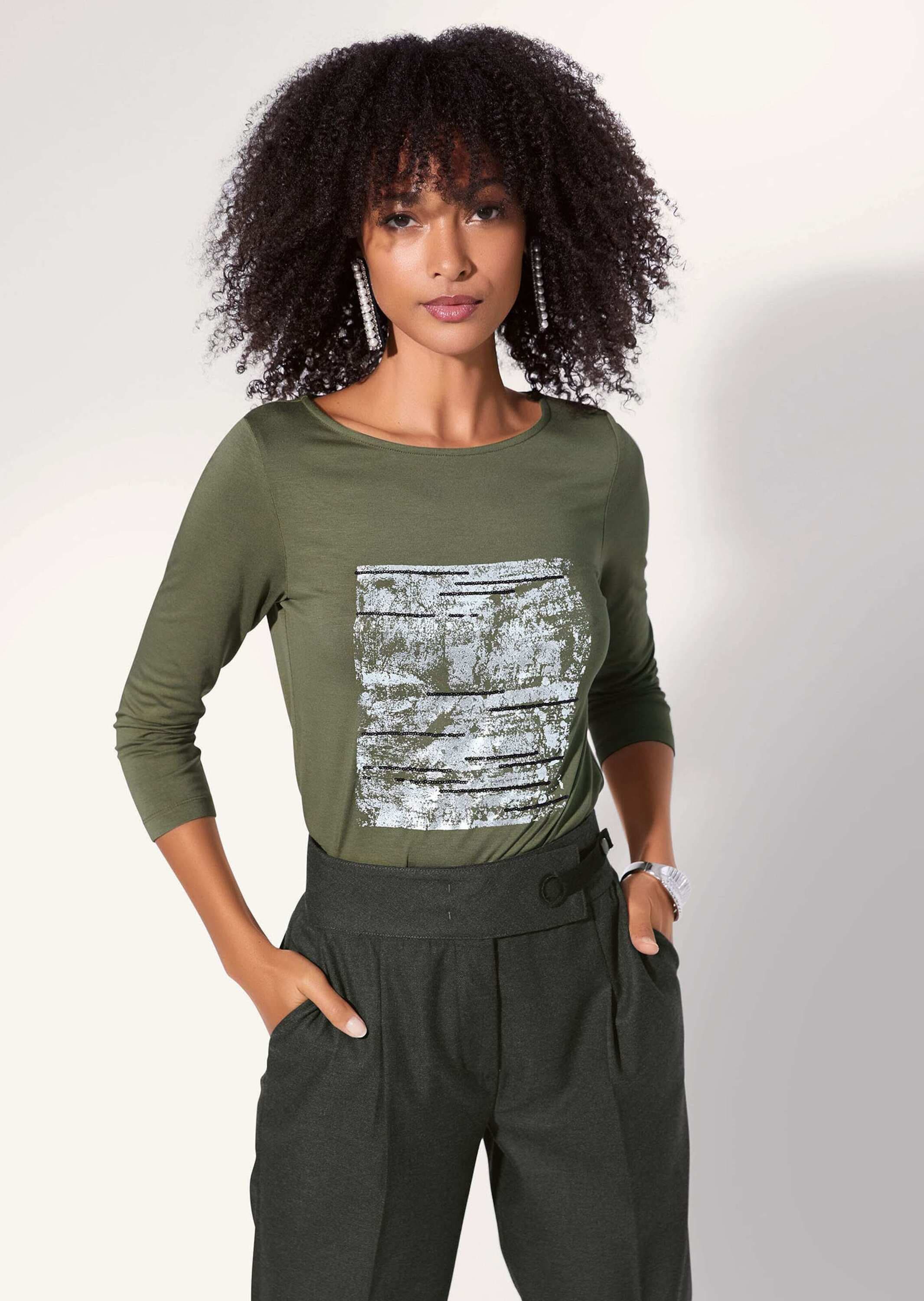 MADELEINE 3/4-Arm-Shirt »Shirt Bedrucktes Jersey-Shirt mit 3/4-Ärmeln«