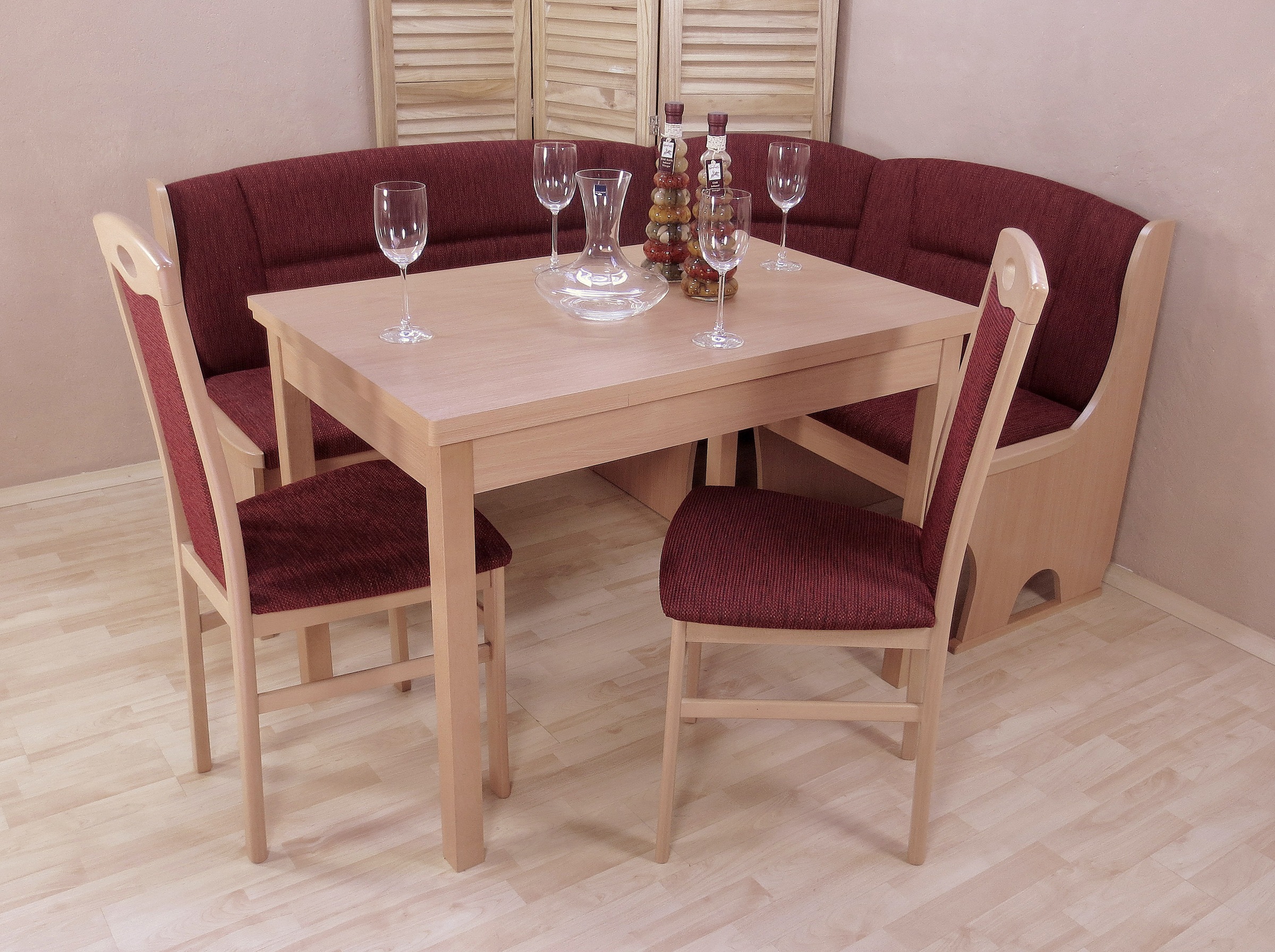 Home affaire Eckbankgruppe »Madrid«, (Set, 4 tlg.), Schenkel wechselbar