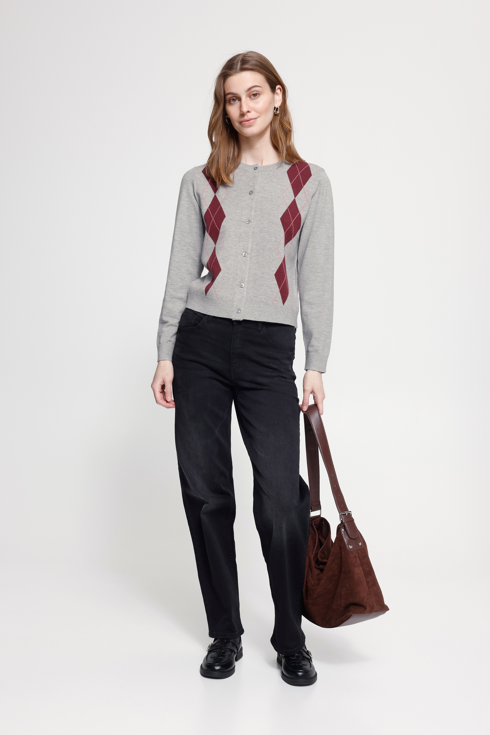 Ichi Strickjacke »Damen Langarm IHFOLEY«