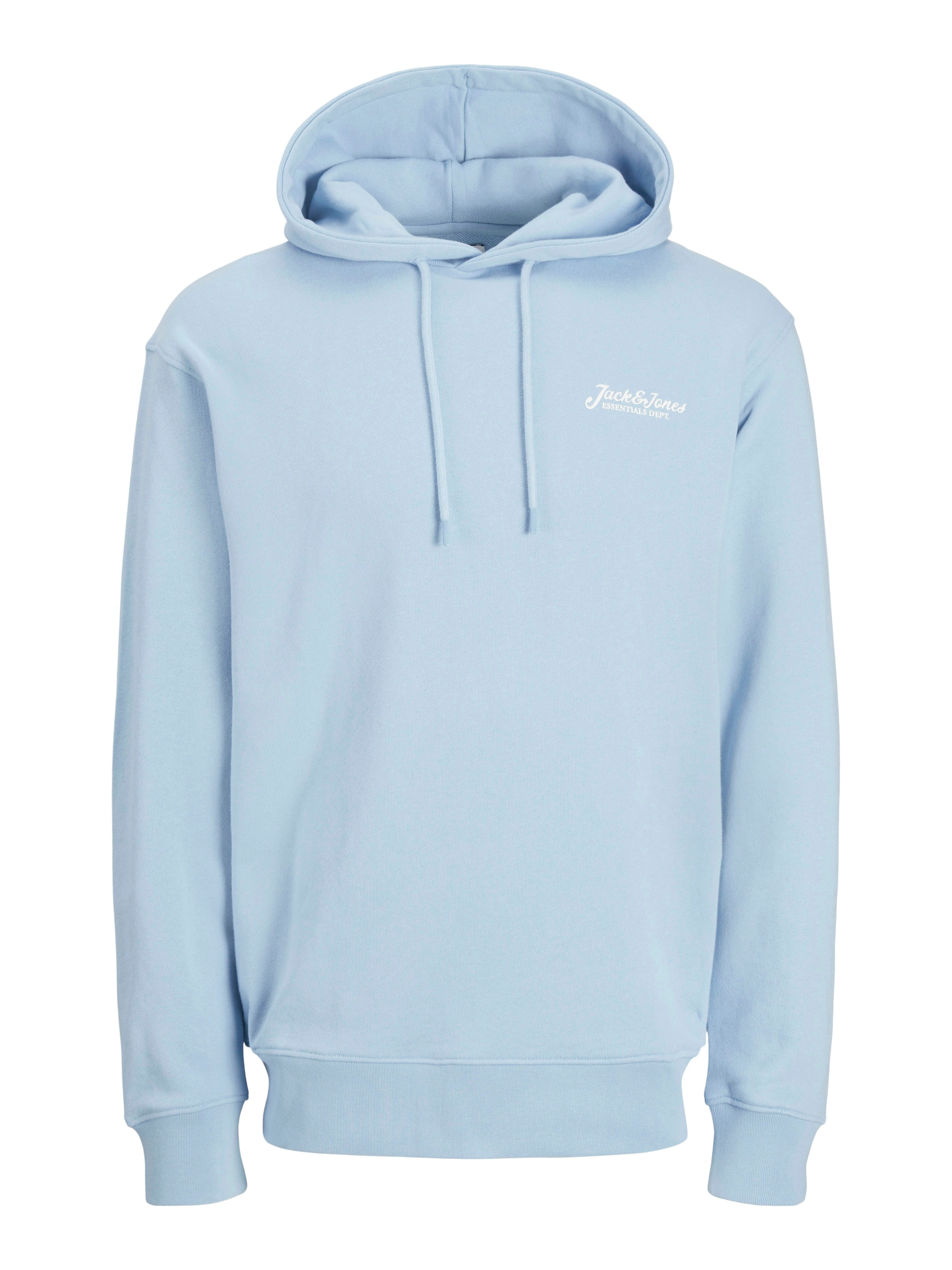 Jack & Jones Herren Kapuzensweatshirt »JJBEAU – Sweater mit Logodruck in blau, Größe L