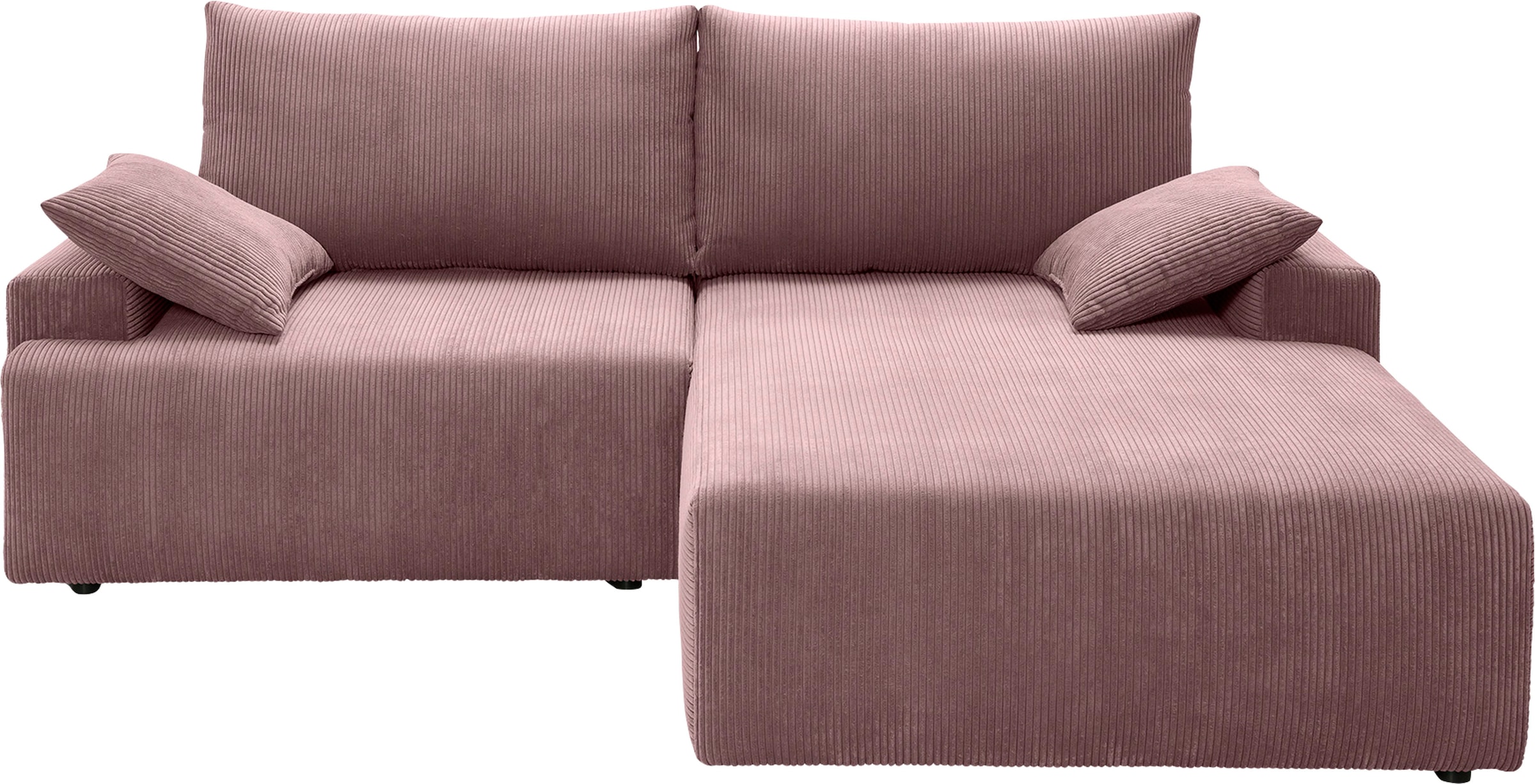 exxpo - sofa fashion Ecksofa »Orinoko, L-Form«, inkl. Bettfunktion und Bettkasten, in Cord