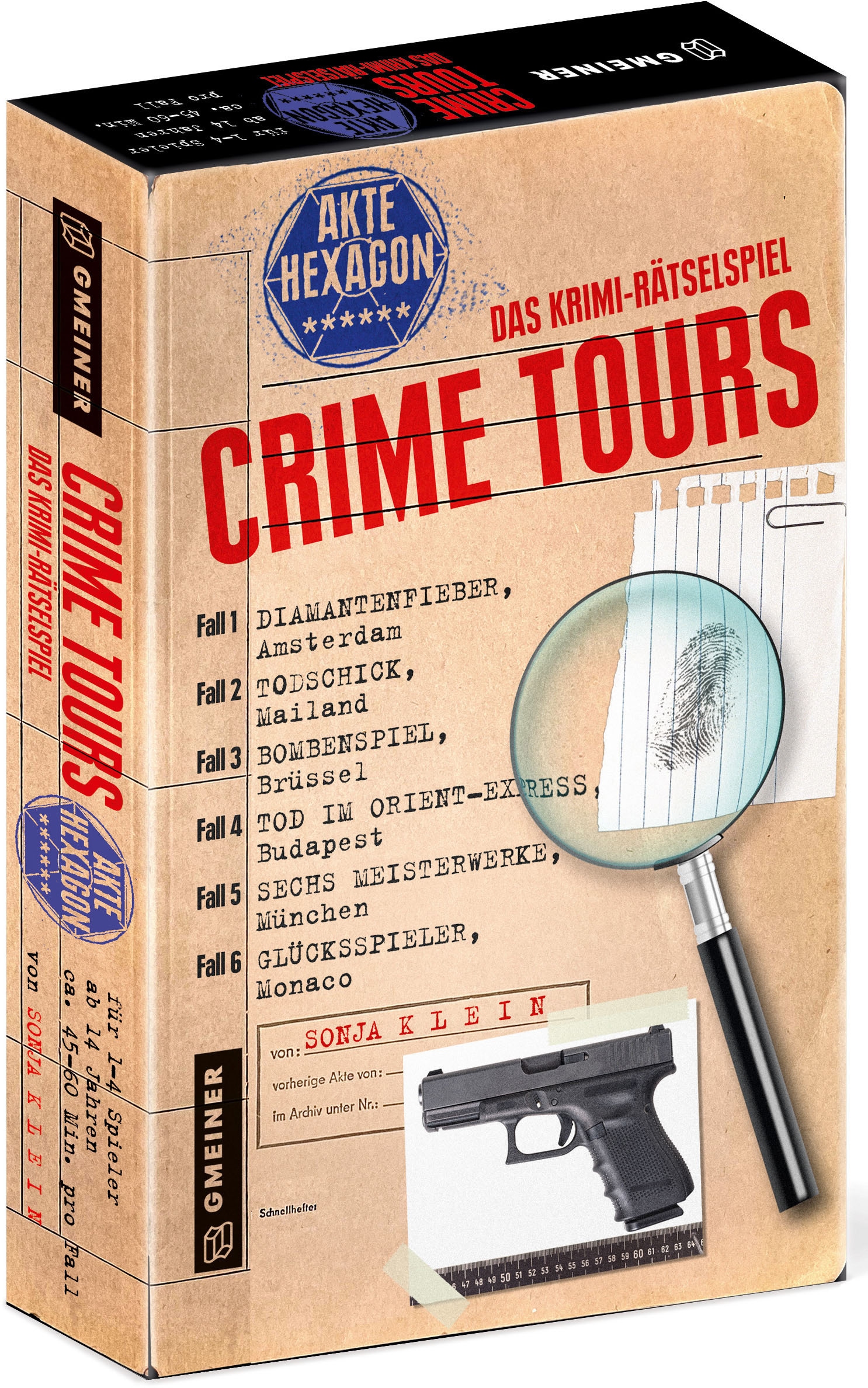 GMEINER Spiel »Crime Tours - Akte Hexagon«, Made in Germany