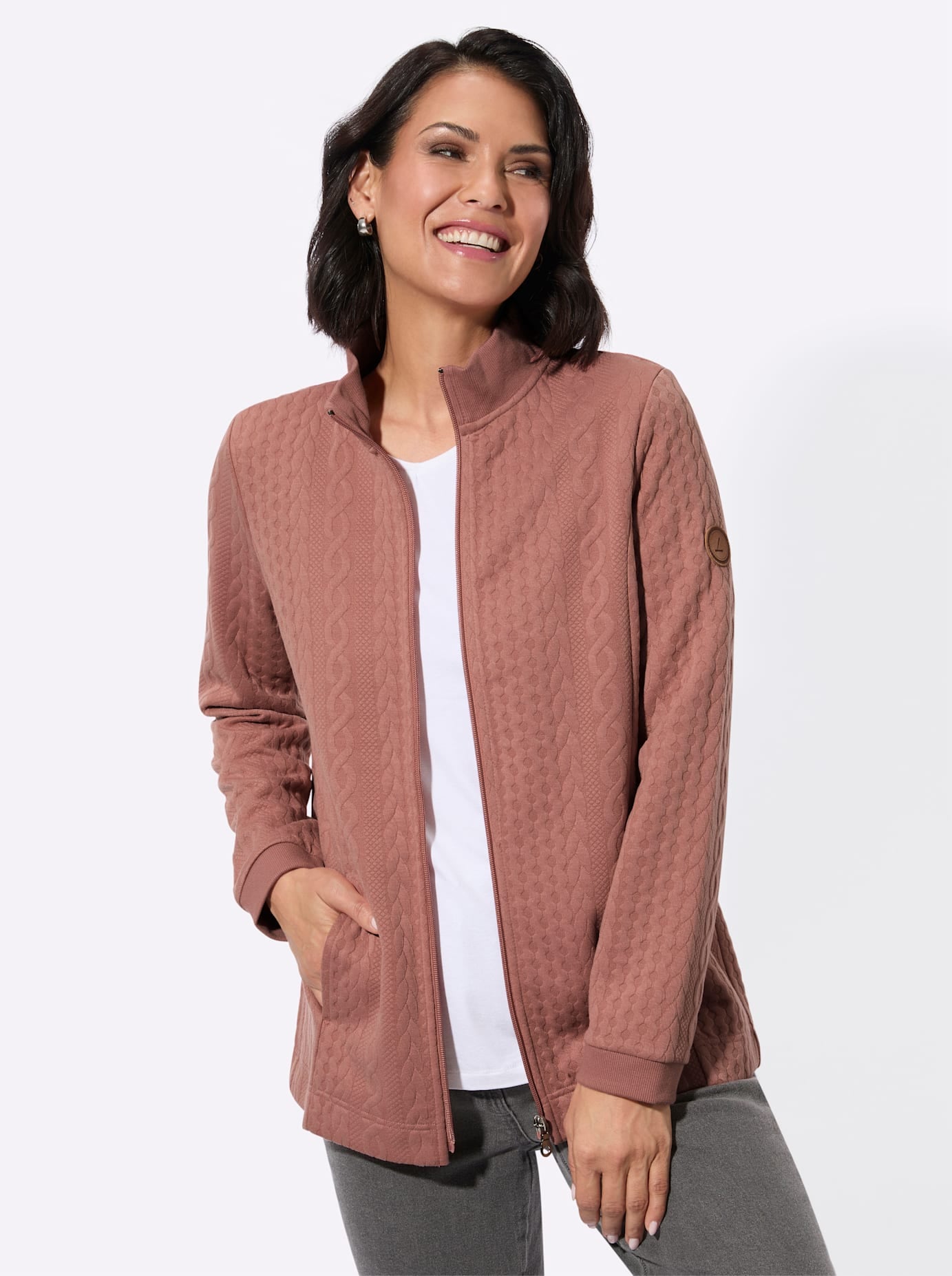 Casual Looks Shirtjacke »Jacquard-Shirtjacke« 1