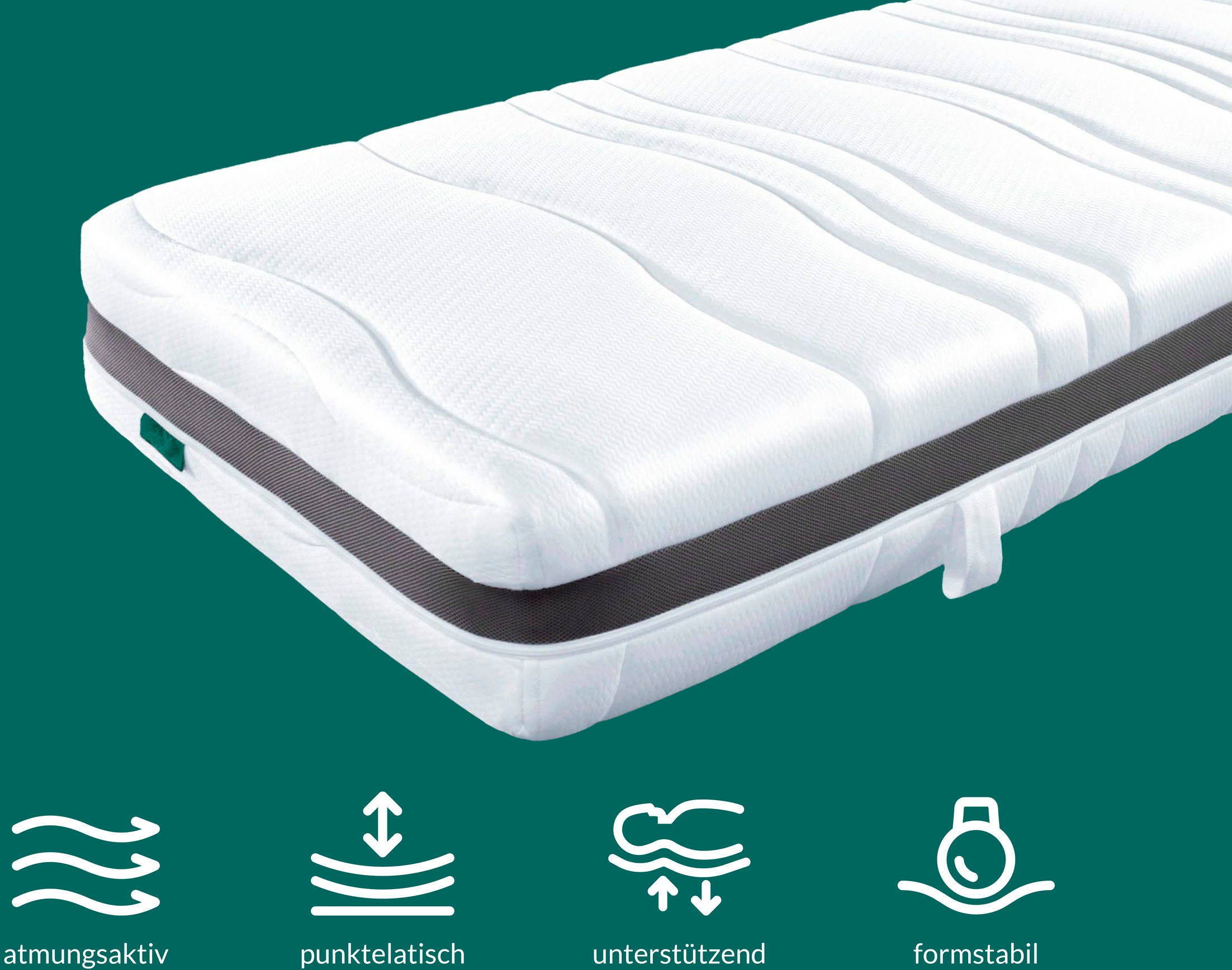 f.a.n. Schlafkomfort Taschenfederkernmatratze »ProVita First Class T- BESTSELLER-Matratze, Top-Preis/Leistung«, 24 cm cm hoch, 1034 Federn, (1 St.), Matratze in 90x200 cm, 140x200 cm