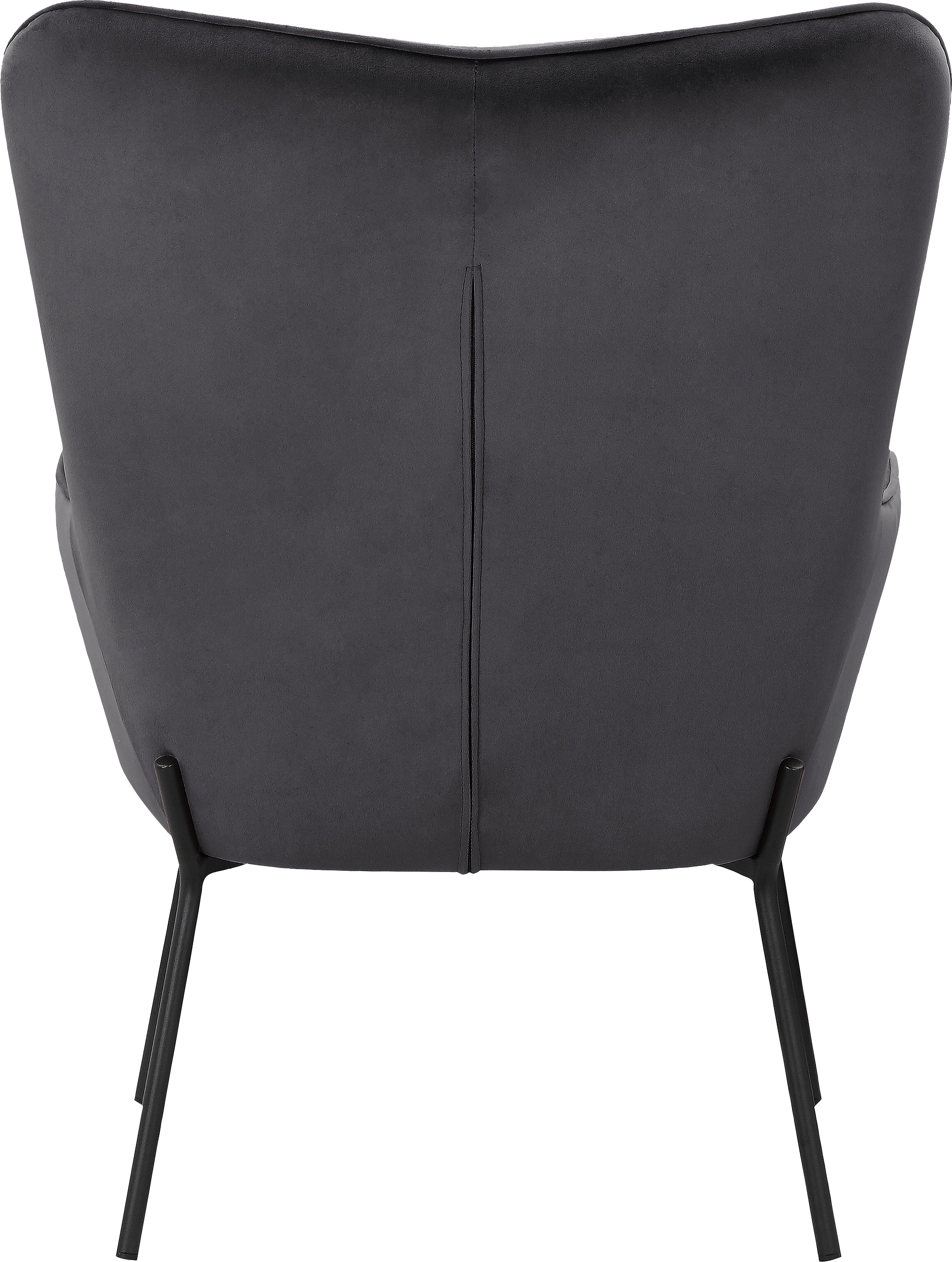 OTTO products Loungesessel »Luukas«, (1 St.), Stoff recyceltes Polyester, Sitz und Rücken gepolstert, Sitzhöhe 46 cm