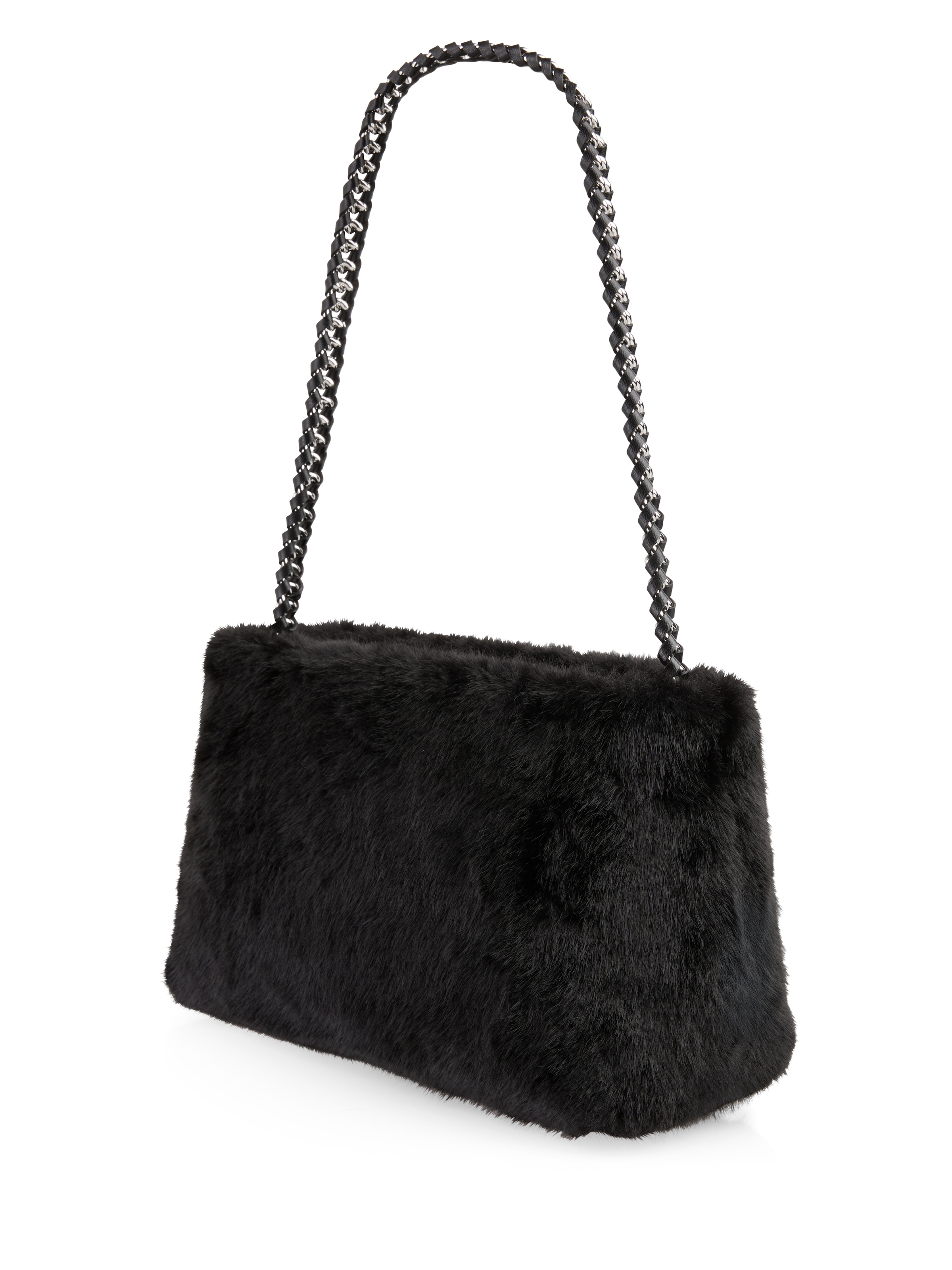 Marc Cain Schultertasche »Collections City Tour«, Damen Abendtasche, Clutch, Handtasche mit Ketten Riemchen