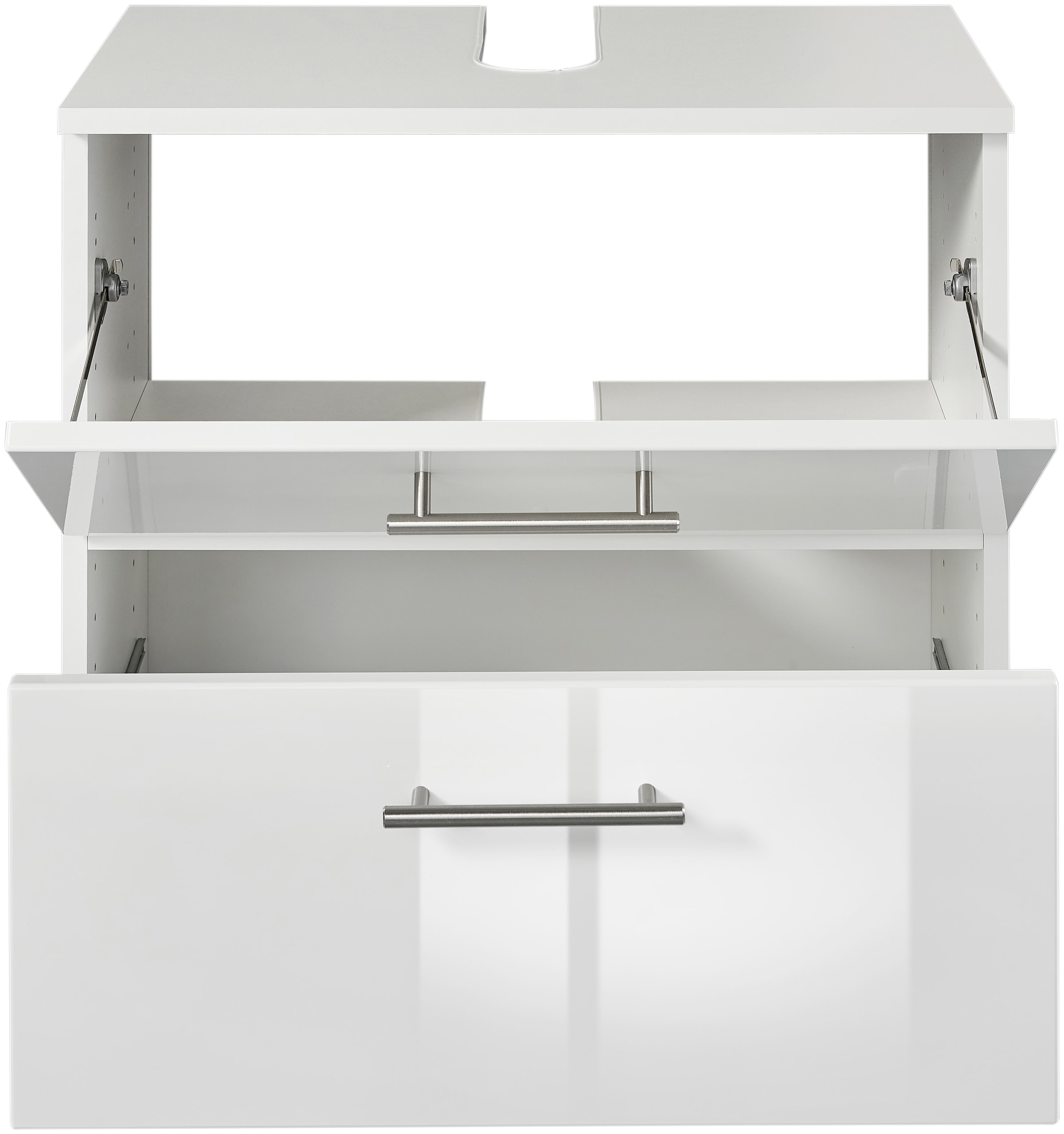 welltime Waschbeckenunterschrank »Trento, verschiedene Ausführungen und Farben«, Badmöbel, Breite 60 cm, Beckenunterschrank auf Füßen, Made in Germany