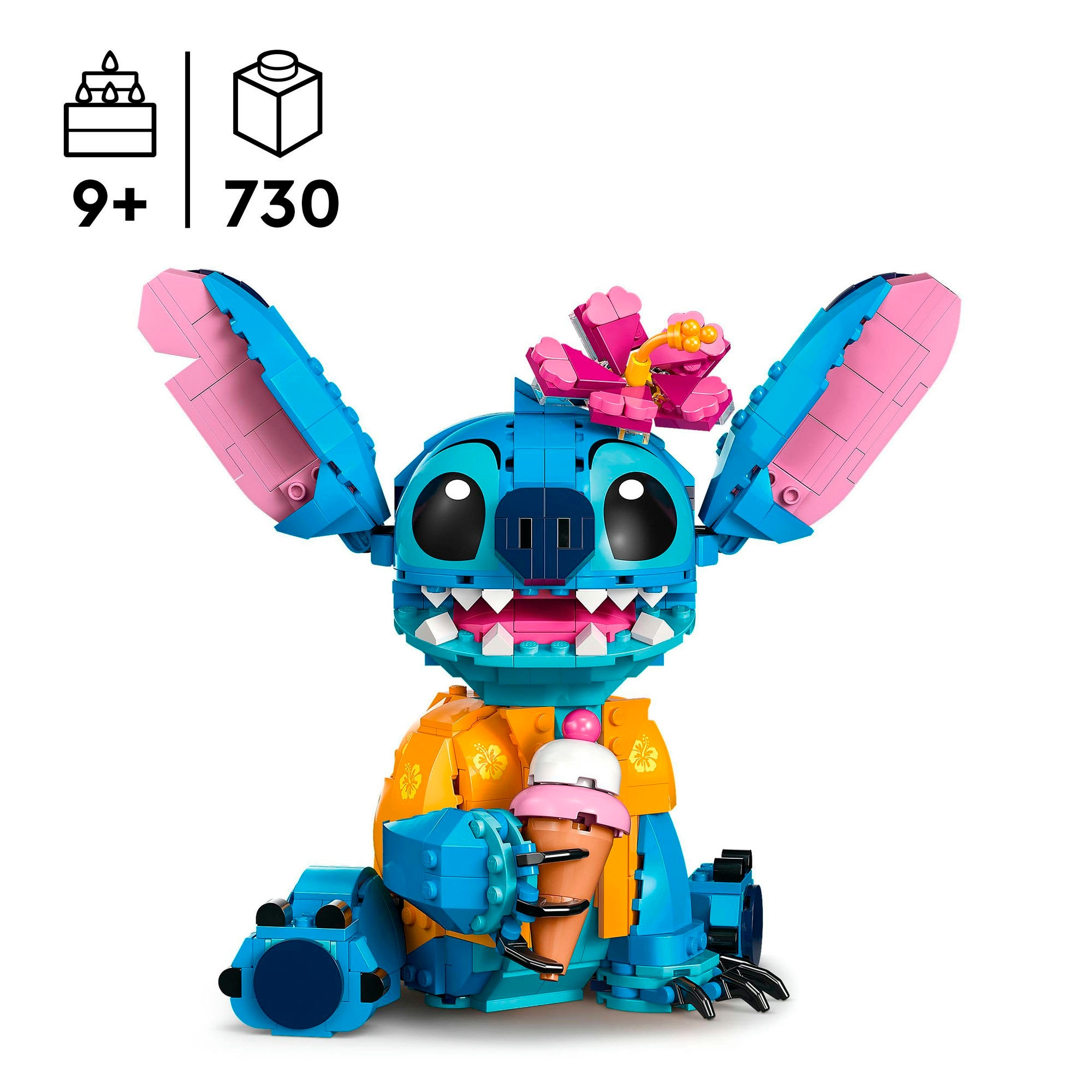 LEGO® Konstruktionsspielsteine »Stitch (43249), LEGO® Disney Classic«, (730 St.), Made in Europe