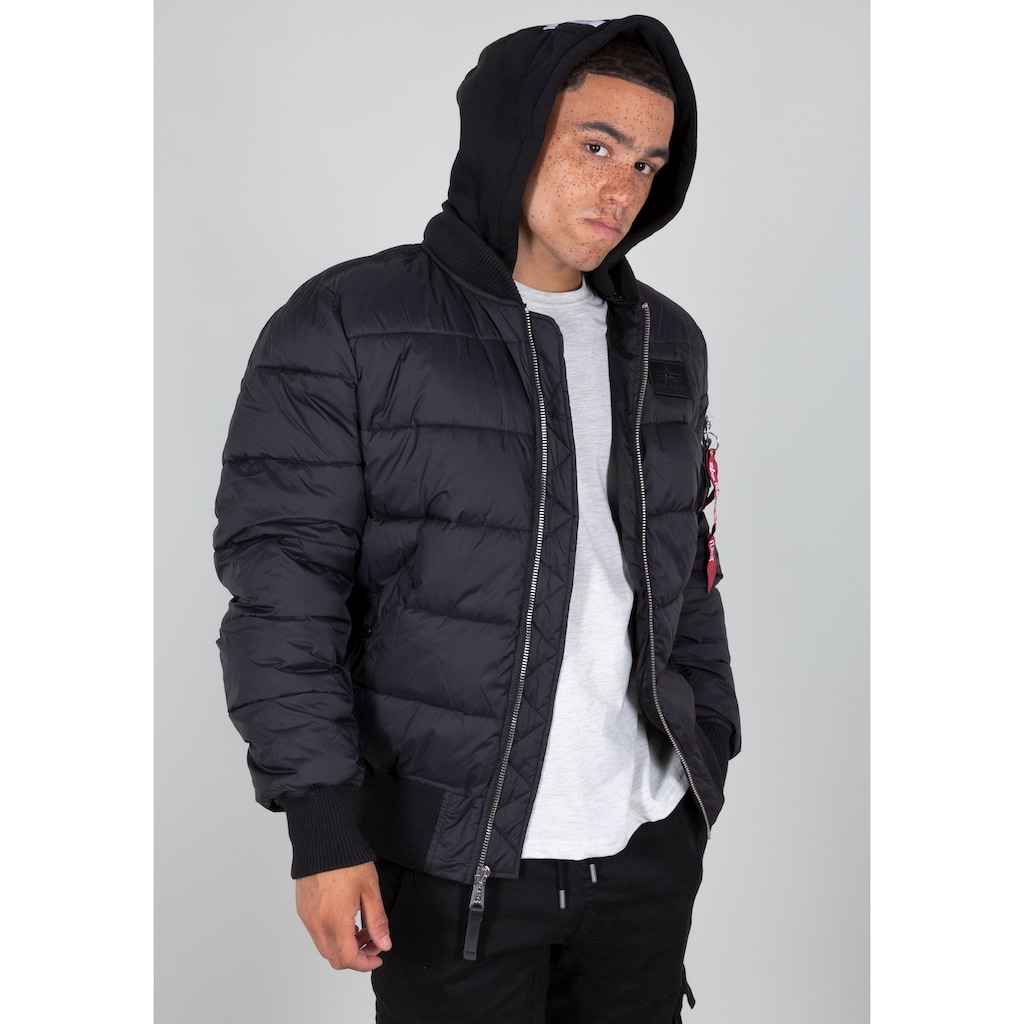 Alpha Industries Steppjacke »MA-1 ZH Back Print«, mit Kapuze