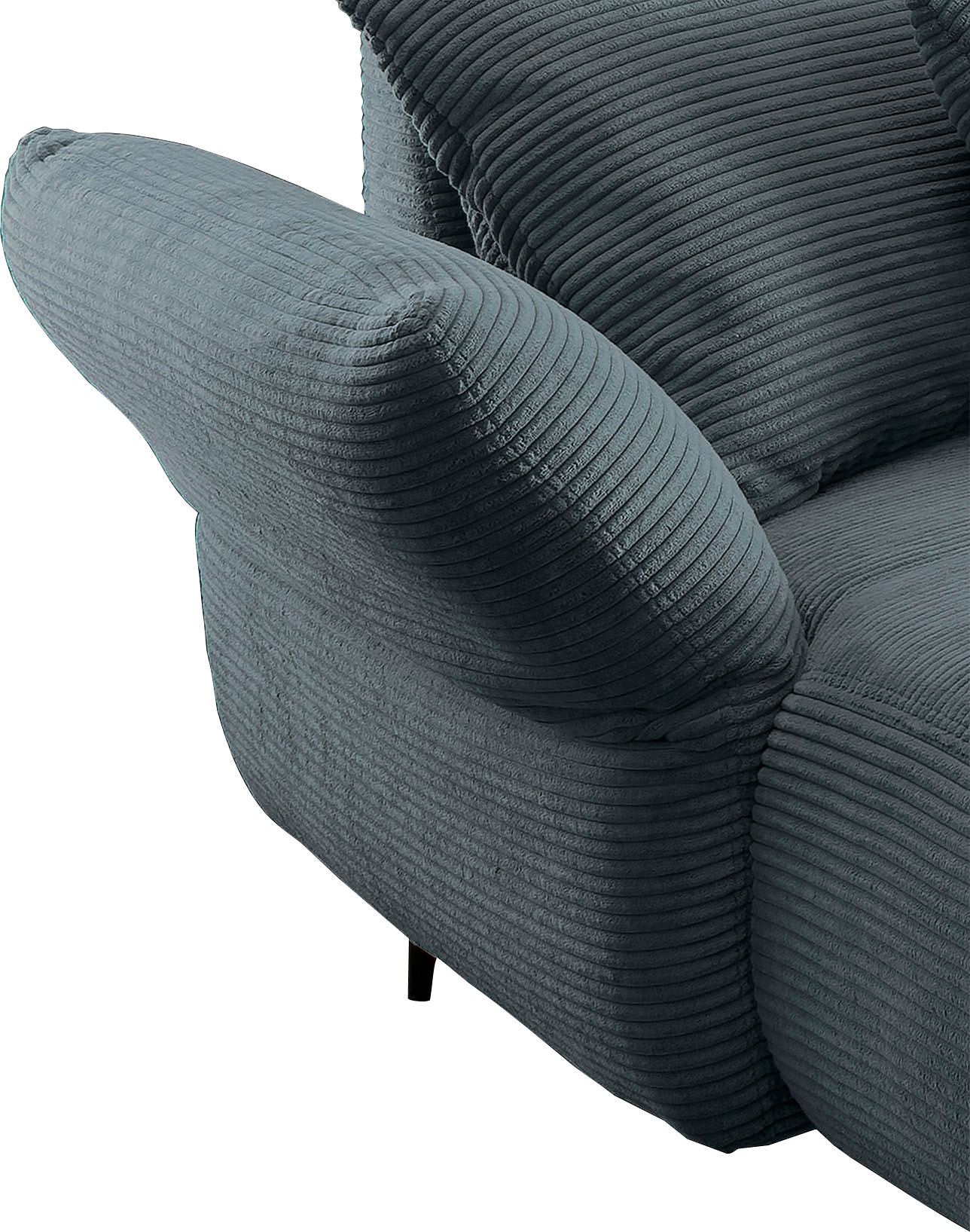 Home affaire Ecksofa »Lazio modern und bequem, schmale Armlehnen, tolle Detailverarbeitung« zwei verschiedene Fußfarben wählbar