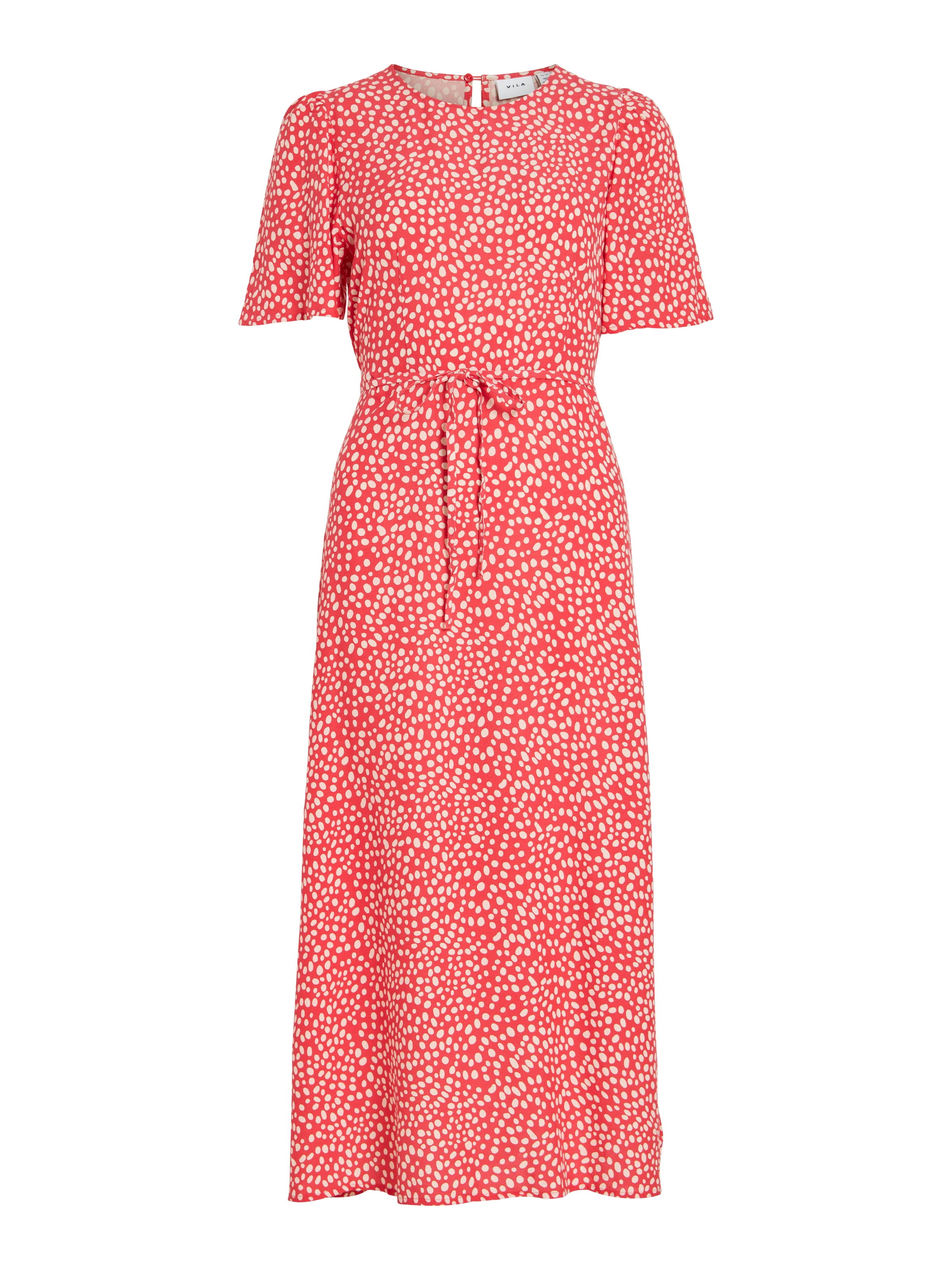 Vila Druckkleid »VIGRACE O-NECK S/S MIDI DRESS - NOOS« Sommerkleid,