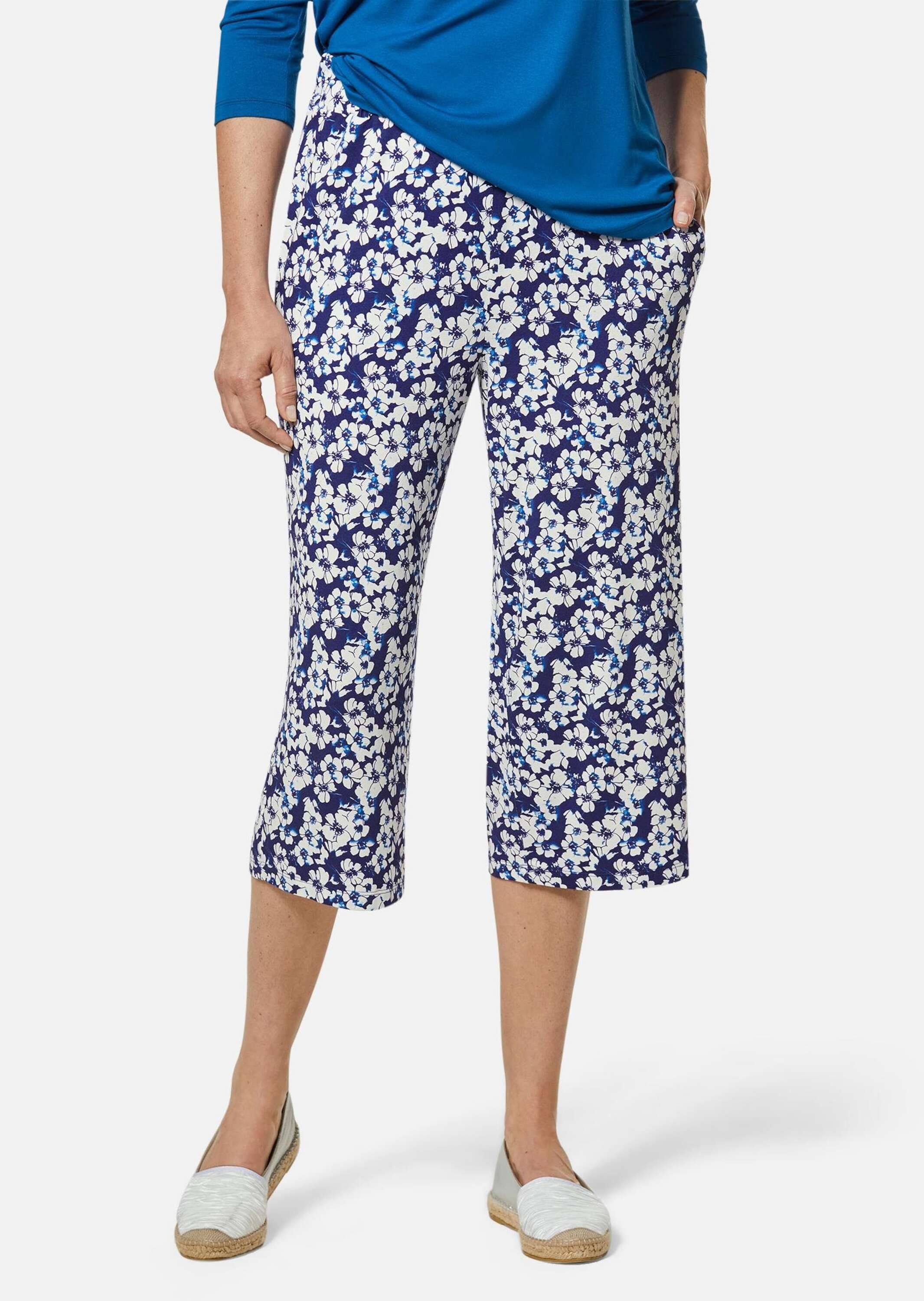 GOLDNER 7/8-Hose »Kurzgröße Attraktive Druckhose Louisa mit weichem Fall«