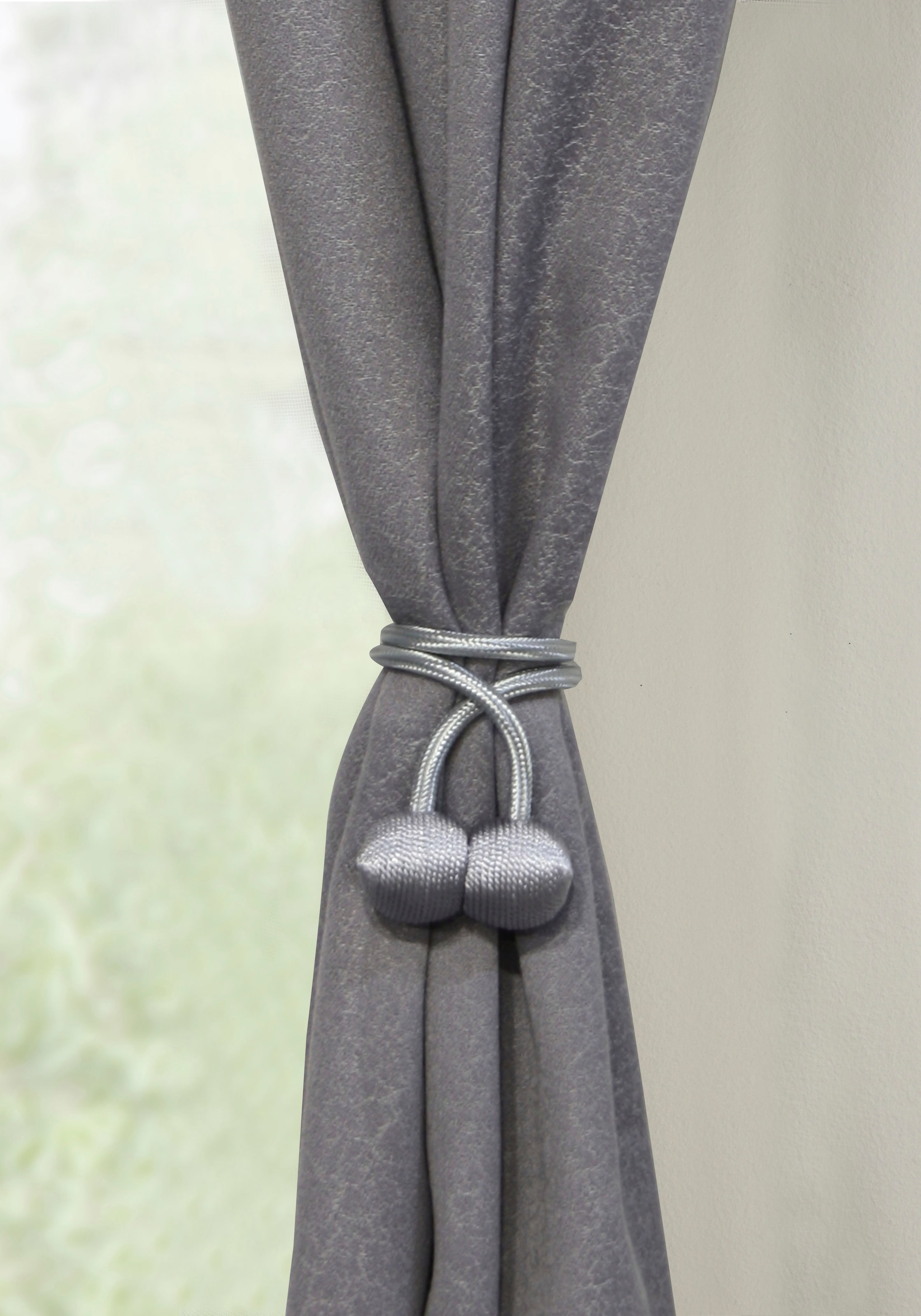 GARDINIA Raffhalter »Flex-S mit Magnet«, (2 St.), vielfältige Anbringungsmöglichkeiten