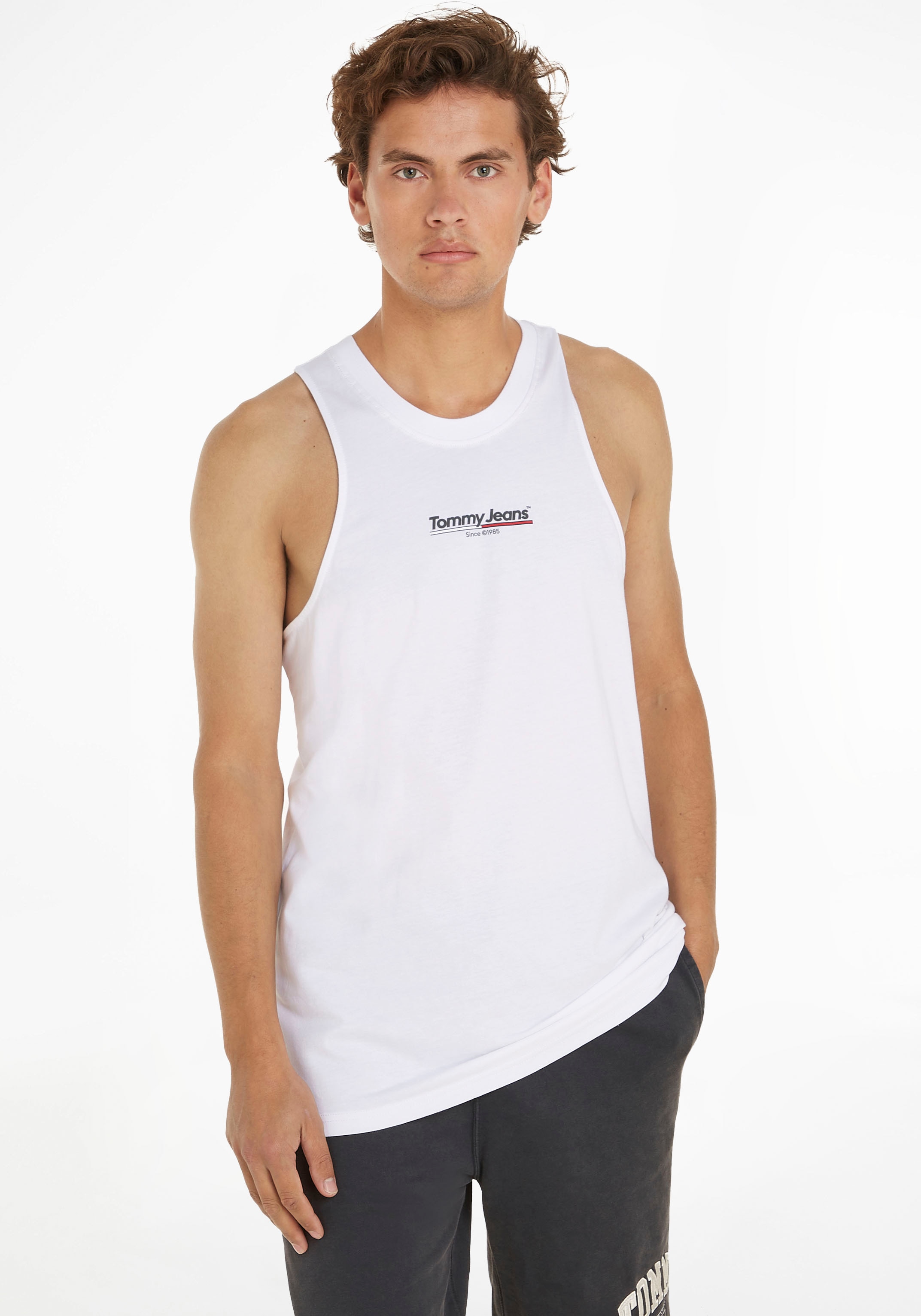 Tommy Jeans Plus Tanktop »TJM REG TJ FLAG TANK TOP EXT«, Große Größen