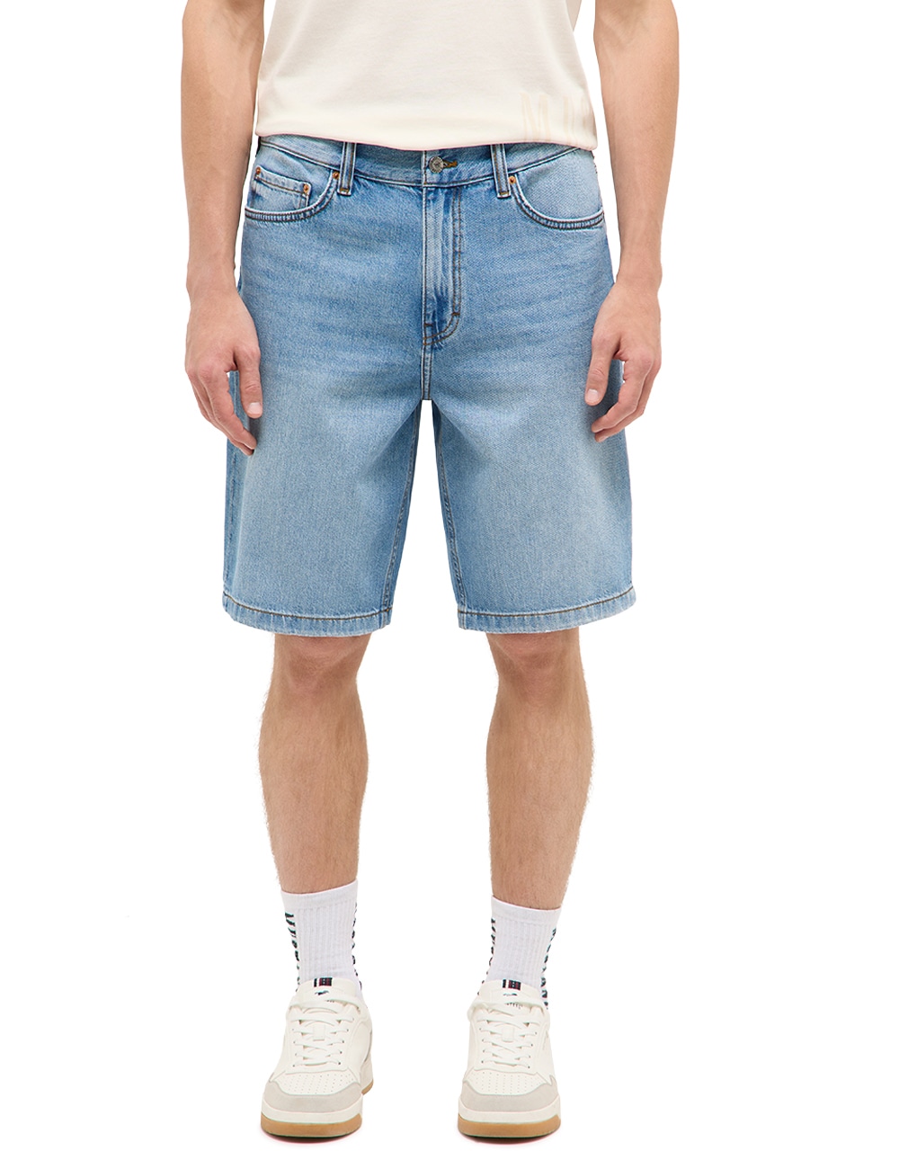 MUSTANG Straight-Jeans »Herren Style Jeff Shorts«