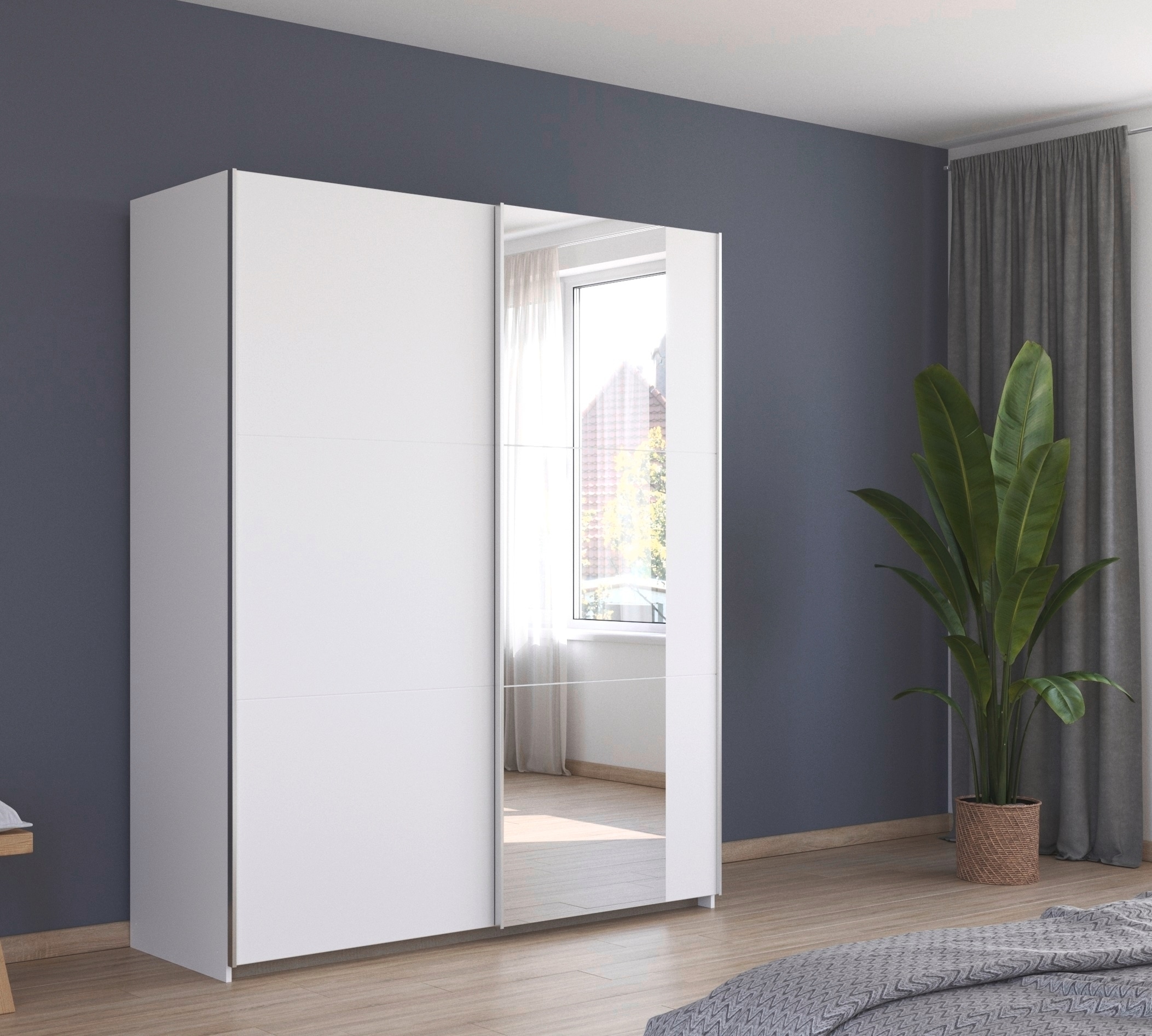rauch Schwebetürenschrank »Kleiderschrank Garderobe TOPSELLER AURELIO mit 3 Ausstattungsvarianten«, 3 verschiedene Ausstattungsvarianten Griffe aus Metall MADE IN GERMANY