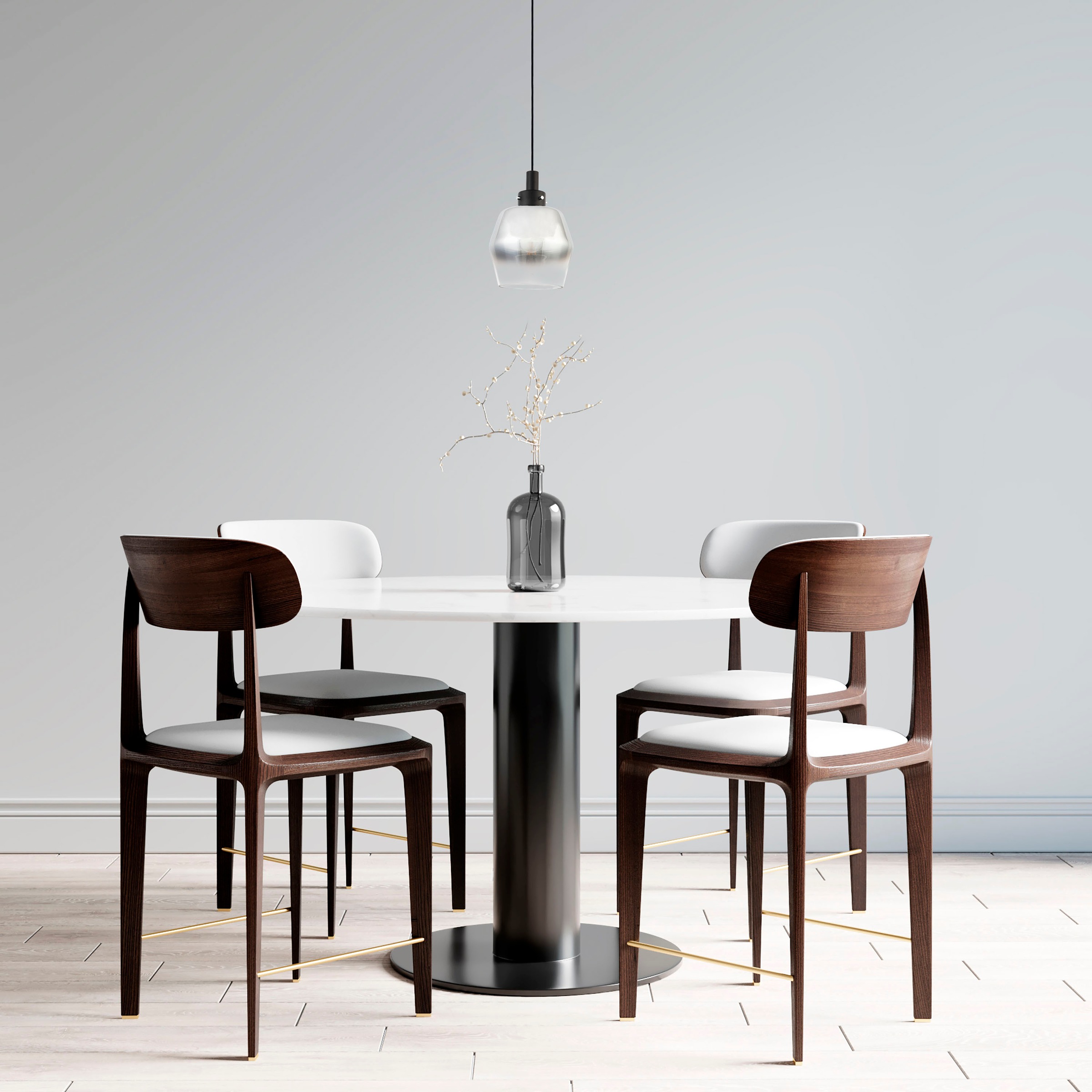 Paco Home Pendelleuchte »DANA«, Leuchtmittel E27 | ohne Leuchtmittel, Pendelleuchte Wohnzimmer Glas Esszimmer Modern Industrial Bar E27