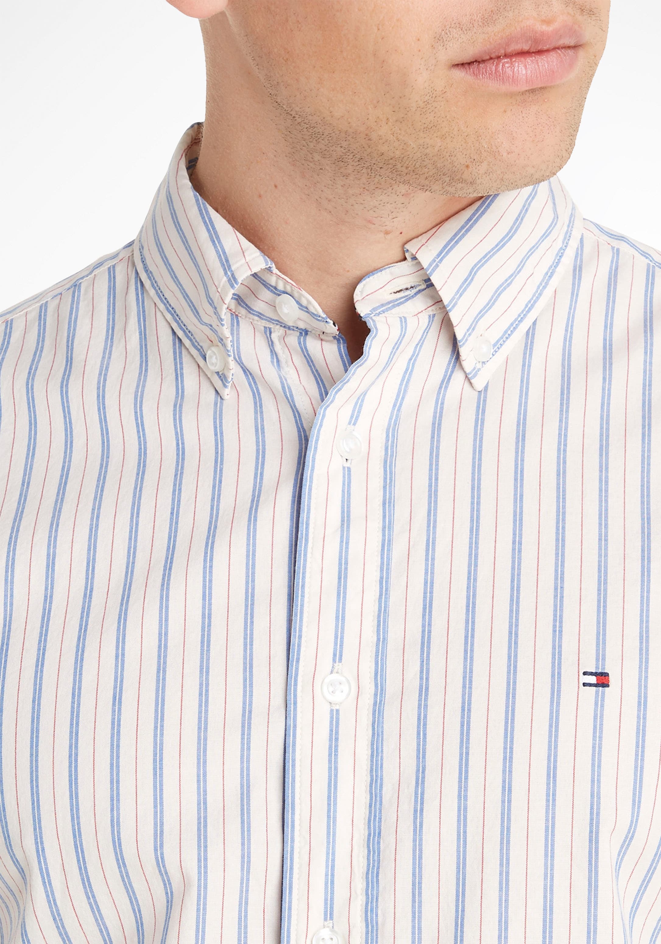 Tommy Hilfiger Langarmhemd »NATURAL online RF SOFT SHIRT«, mit OTTO Button-down-Kragen EASY STP kaufen bei