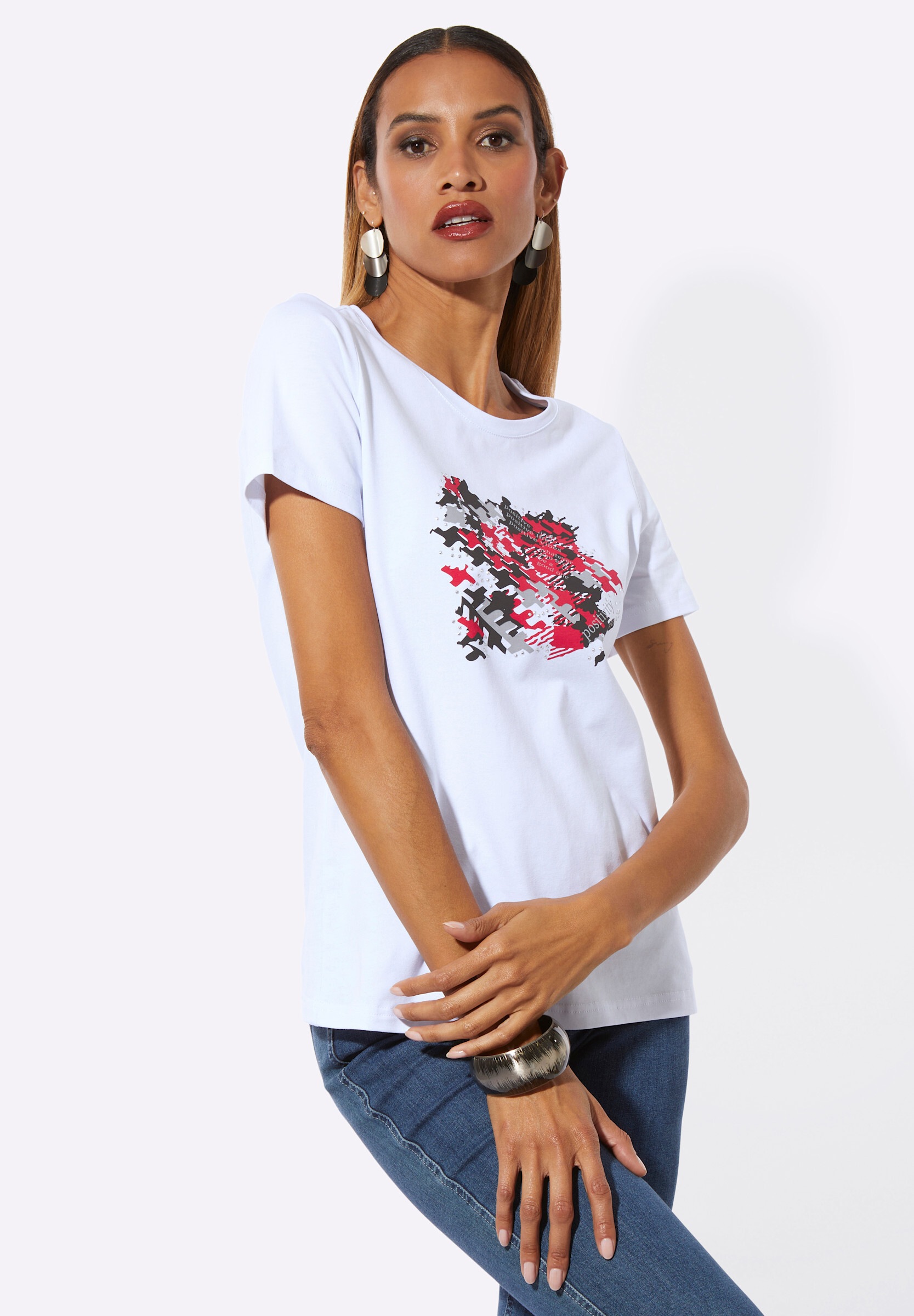 creation L T-Shirt »Shirt Rundhalsshirt«
