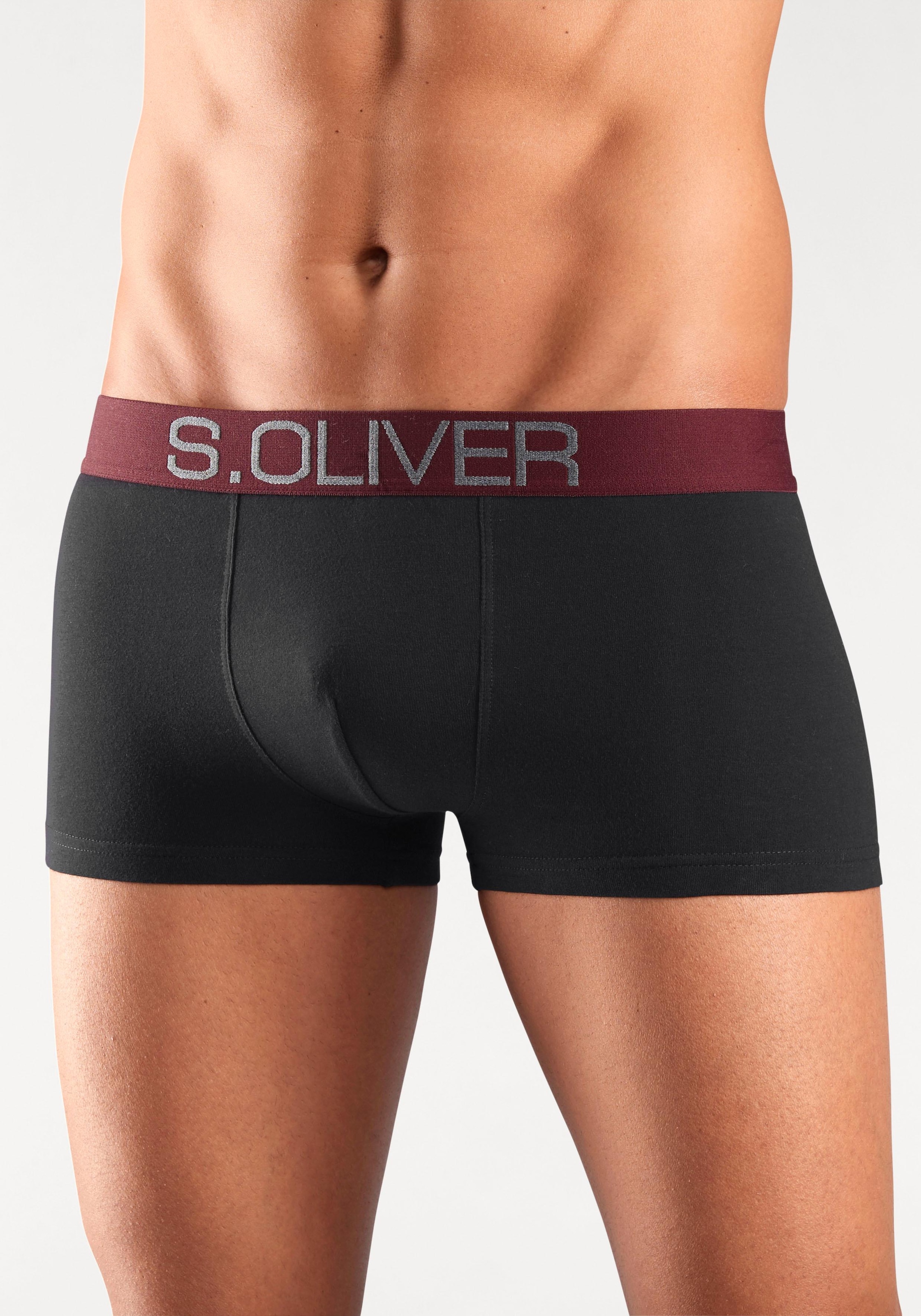 s.Oliver Hipster, (Packung, 4 St.), Boxershorts für Herren aus Baumwoll-Mix