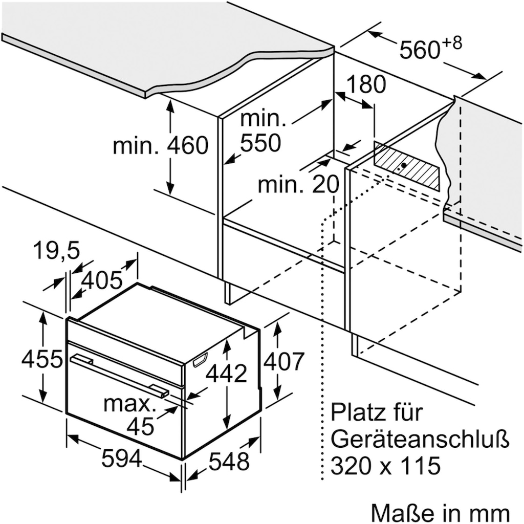 BOSCH Einbau-Dampfgarer »CDG634AS0«