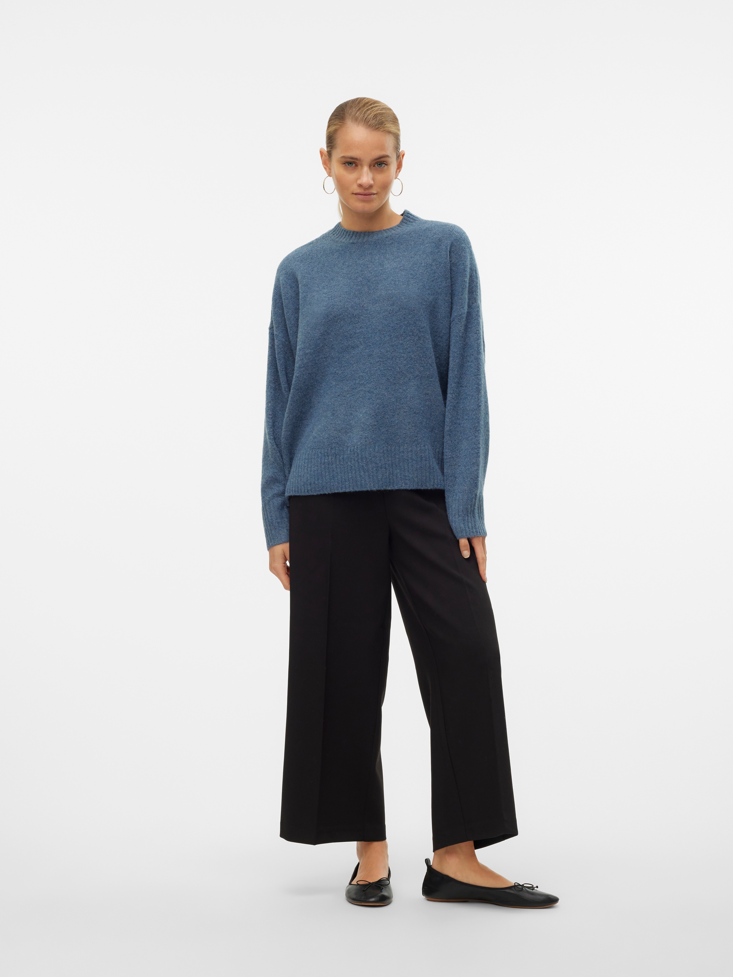 Vero Moda Strickpullover »VMBOOM LS O-NECK PULLOVER GA NOOS«