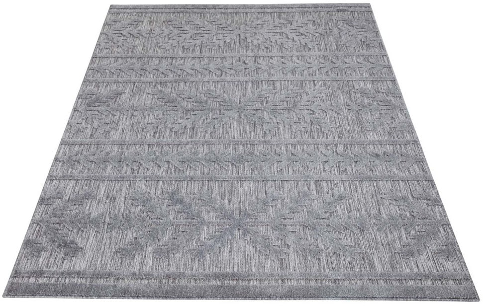 Carpet City Teppich »In-& Outdoorteppich Santorini 411, 3D-Effekt, Boho-Optik«, rechteckig, 5 mm Höhe, Wetterfest & UV-beständig für Terrasse, Balkon, Küche, Flur