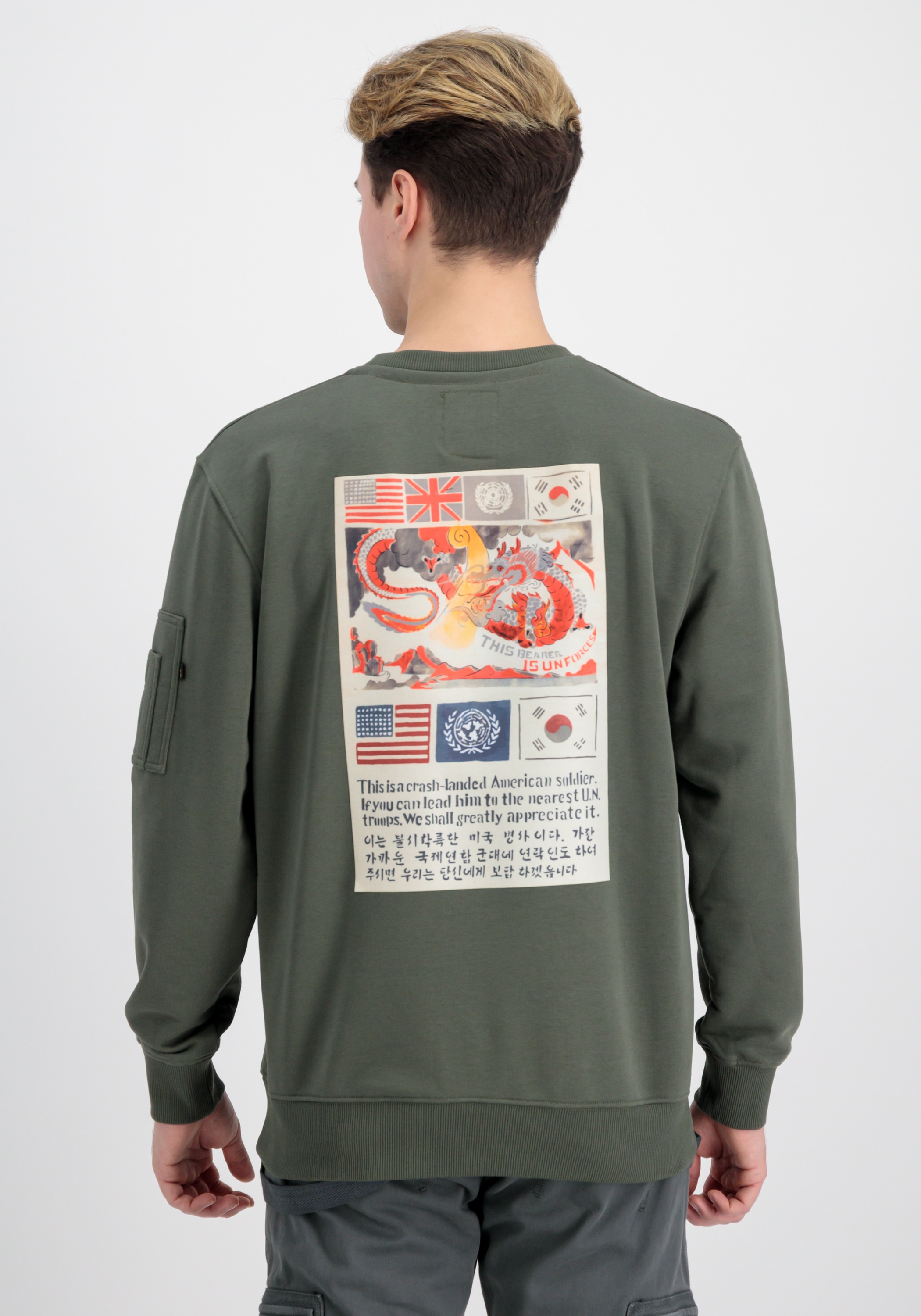 »Alpha online Alpha Industries Sweater« Sweatshirts shoppen Men Blood Sweater Industries - Chit bei USN OTTO