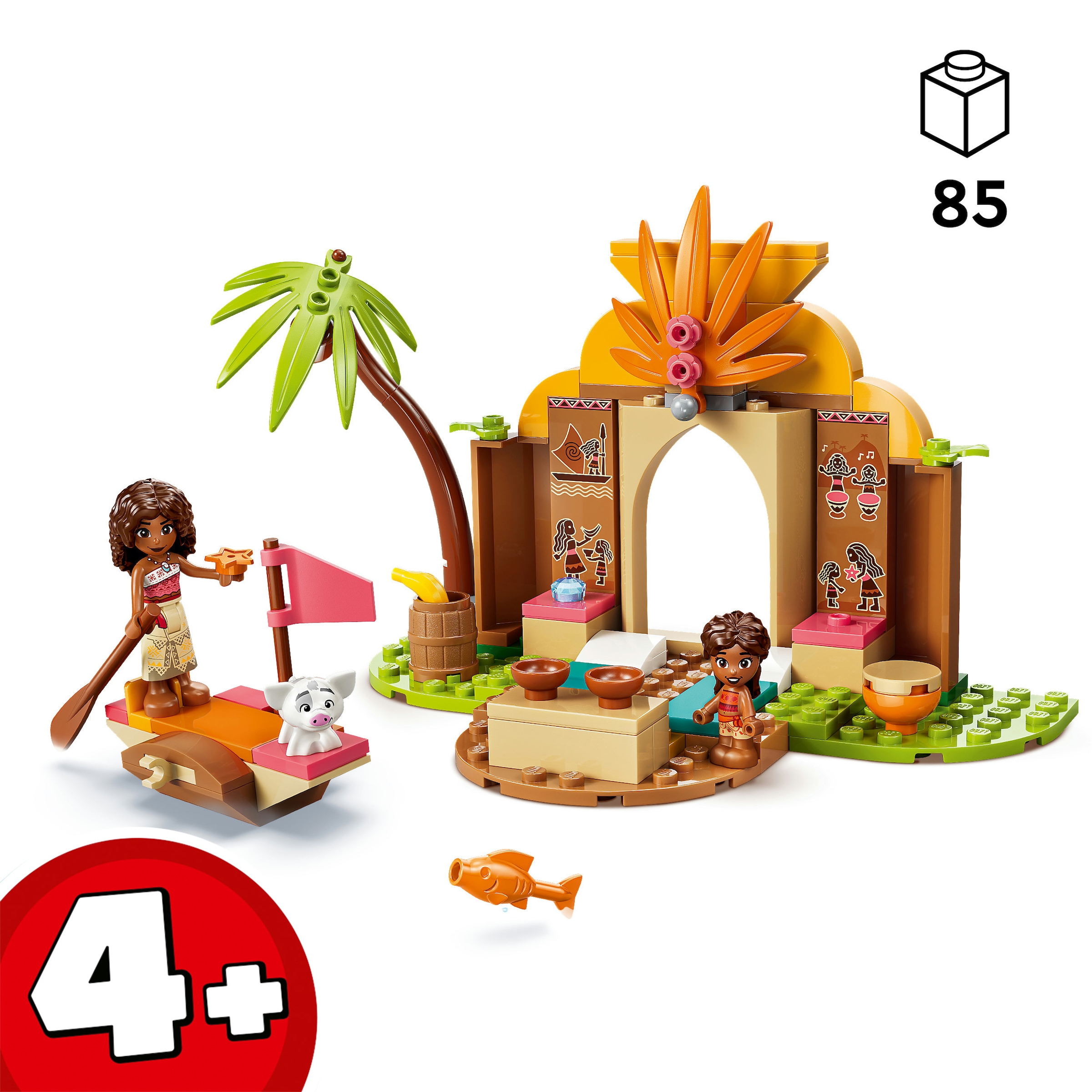 LEGO® Konstruktionsspielsteine »Vaianas Hütte und Boot (43282), LEGO Disney Princess« Made in Europe
