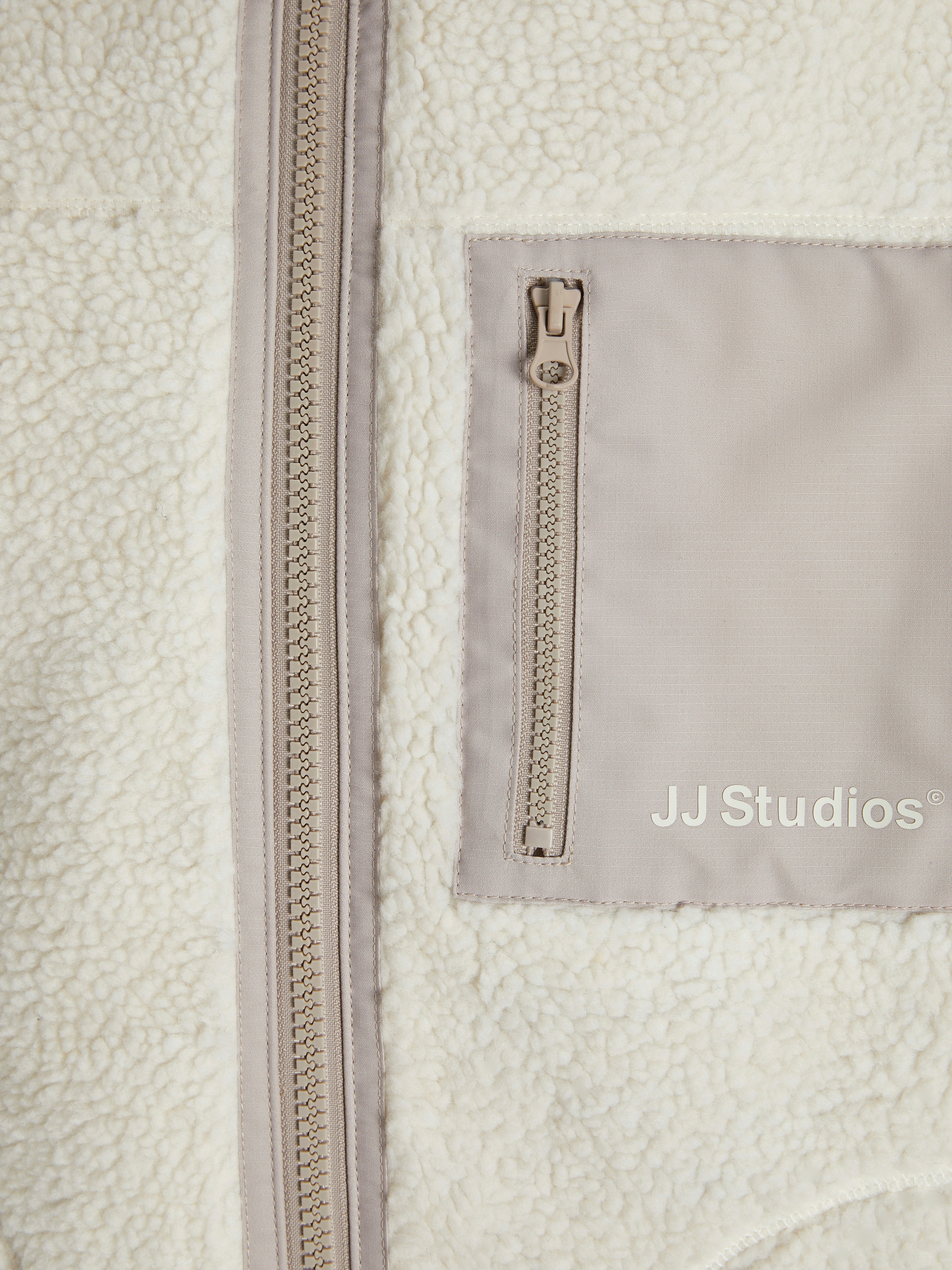 Jack & Jones Fleecejacke »JJESOHO TEDDY JACKET NOOS«, ohne Kapuze