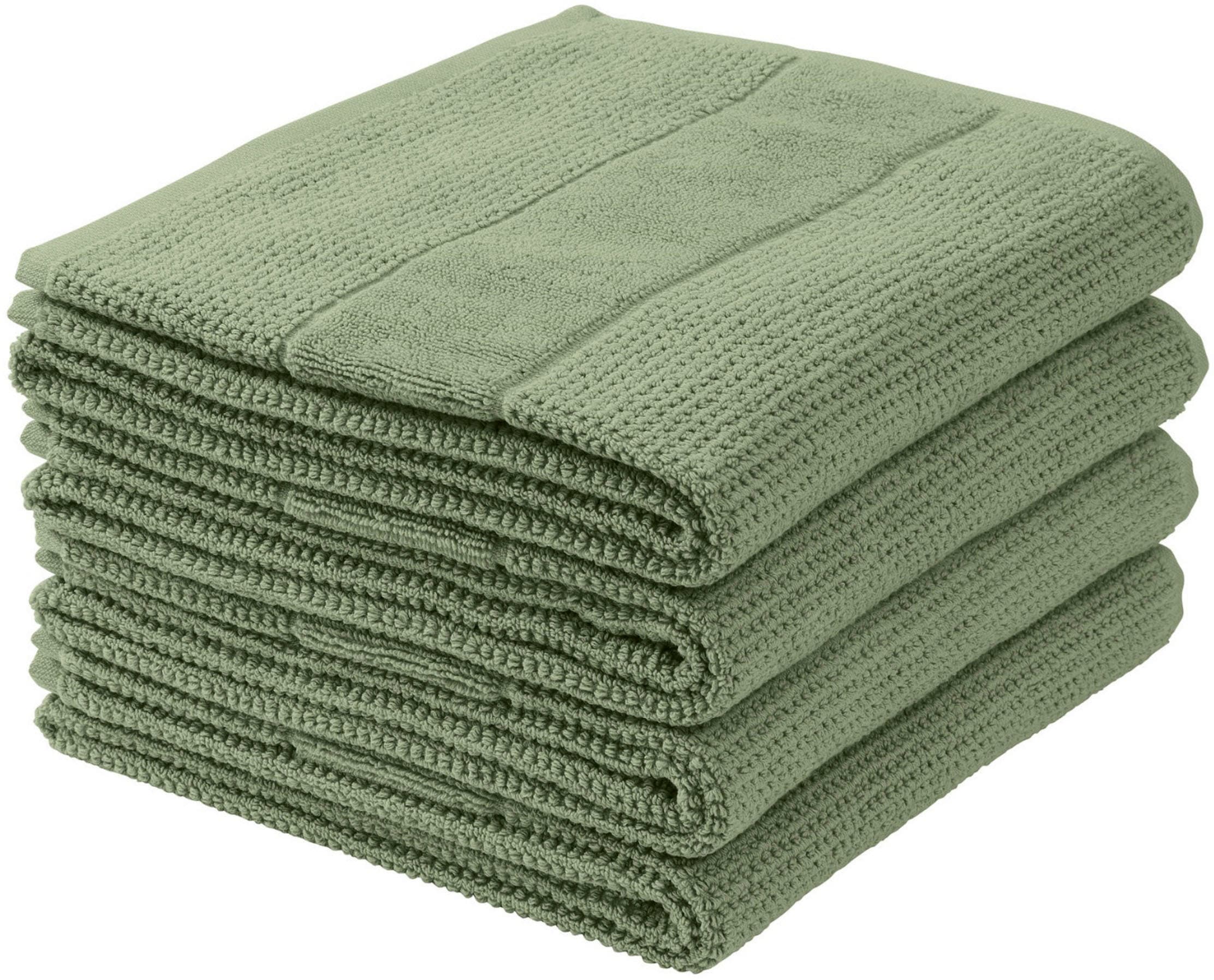 St.), (4 GREEN Handtücher 100% Set OEKO-TEX®-zertifiziert im MADE IN »Turin Schiesser bei aus by 4er kaufen OTTO Baumwolle«, Reiskorn-Optik,