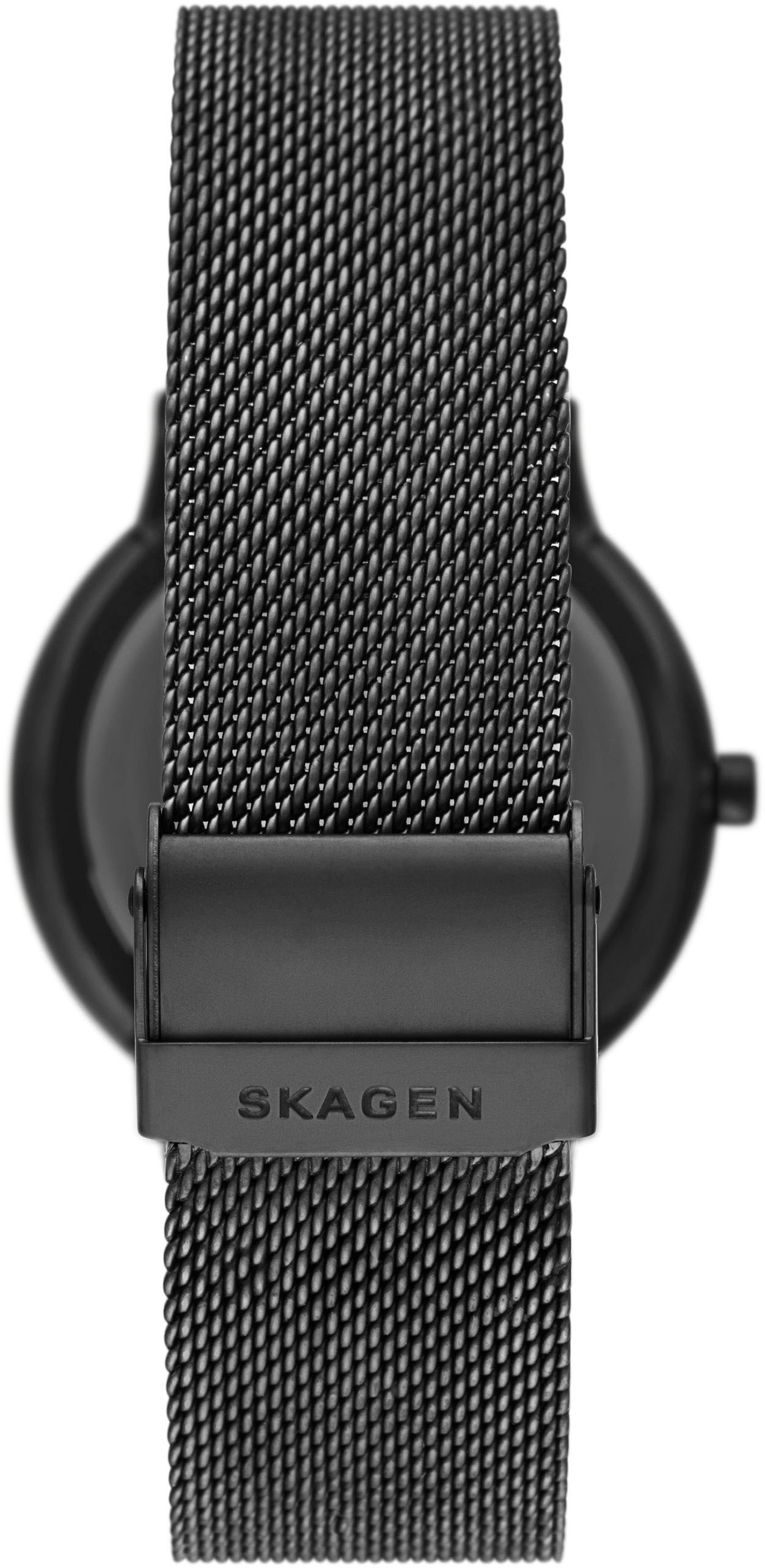 Skagen Quarzuhr »RIIS«, Armbanduhr, Damenuhr,Herrenuhr, analog, Edelstahlarmband