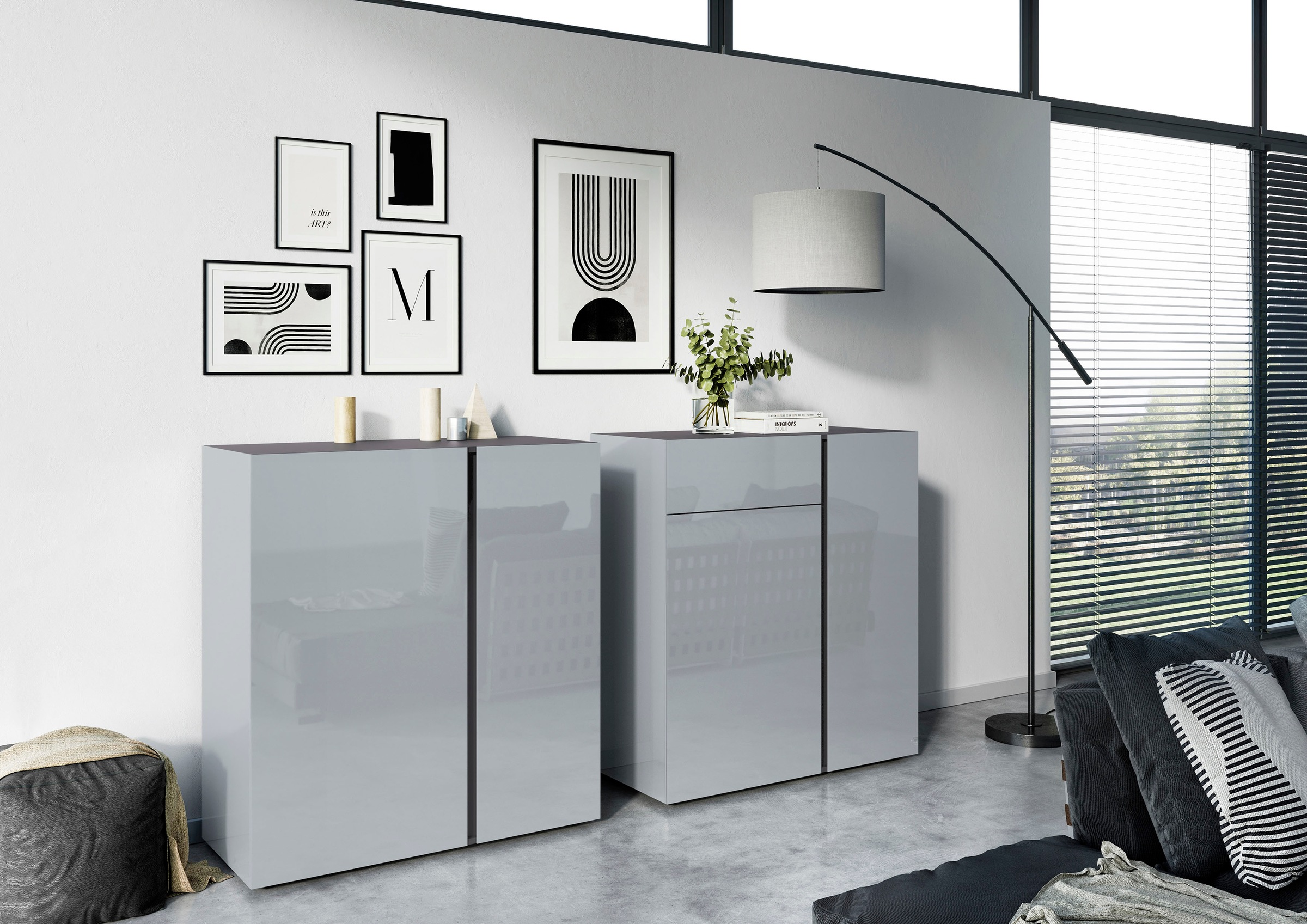 GERMANIA Kommode »Mesa«, mit Glasfronten