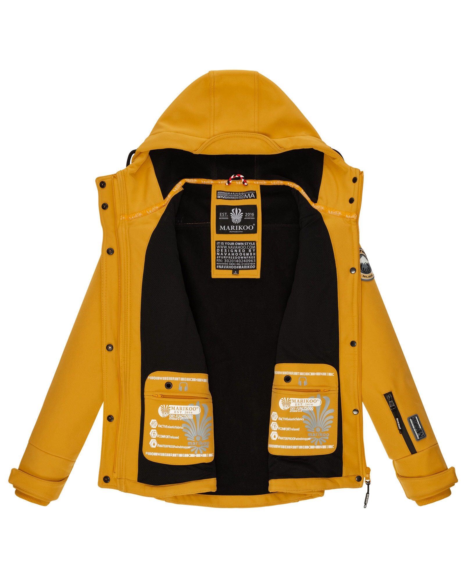 Marikoo Softshelljacke »Marikoo Kleinezicke Damen Softshell Jacke B864«