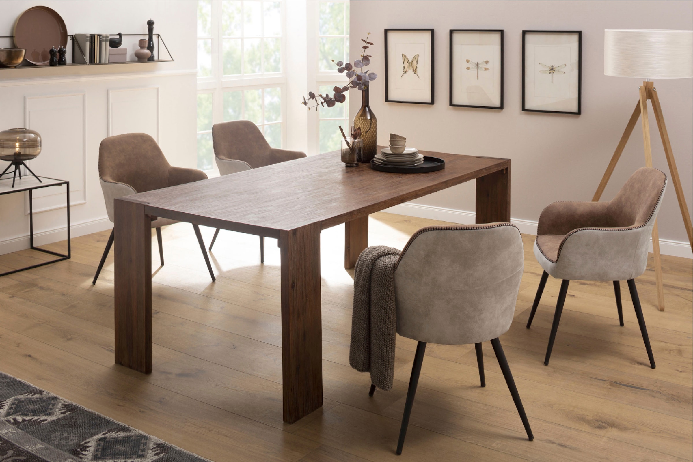 OTTO online in affaire Esstisch Tischgrößen massivem unterschiedlichen Akazienholz, bei Home aus »Marbella«,