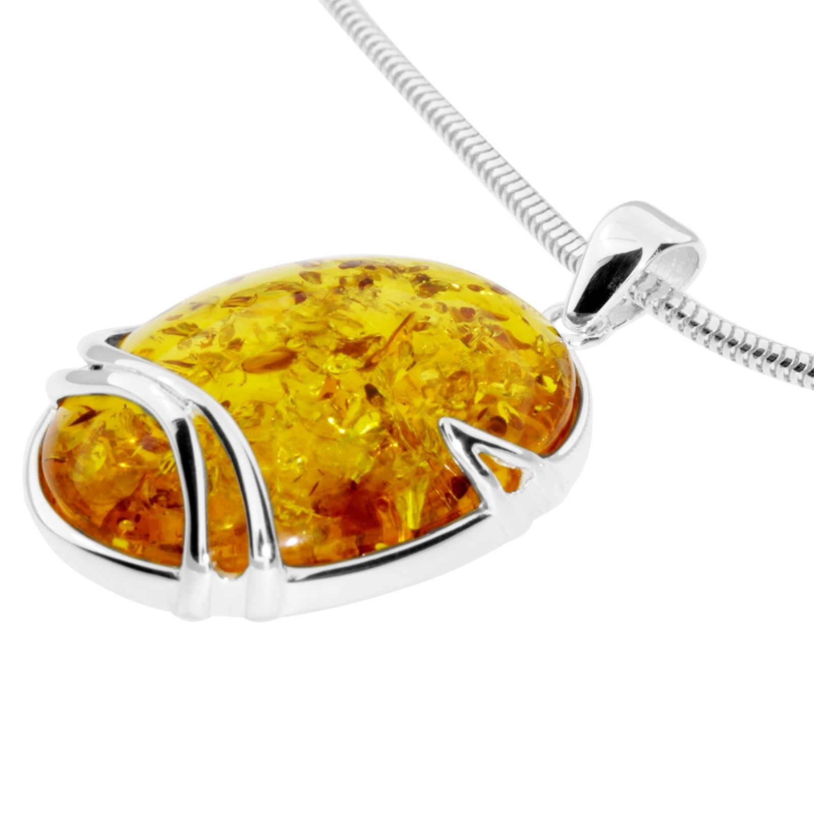 OSTSEE-SCHMUCK Kette mit Anhänger »- Lotte - Silber 925/000 - Bernstein«