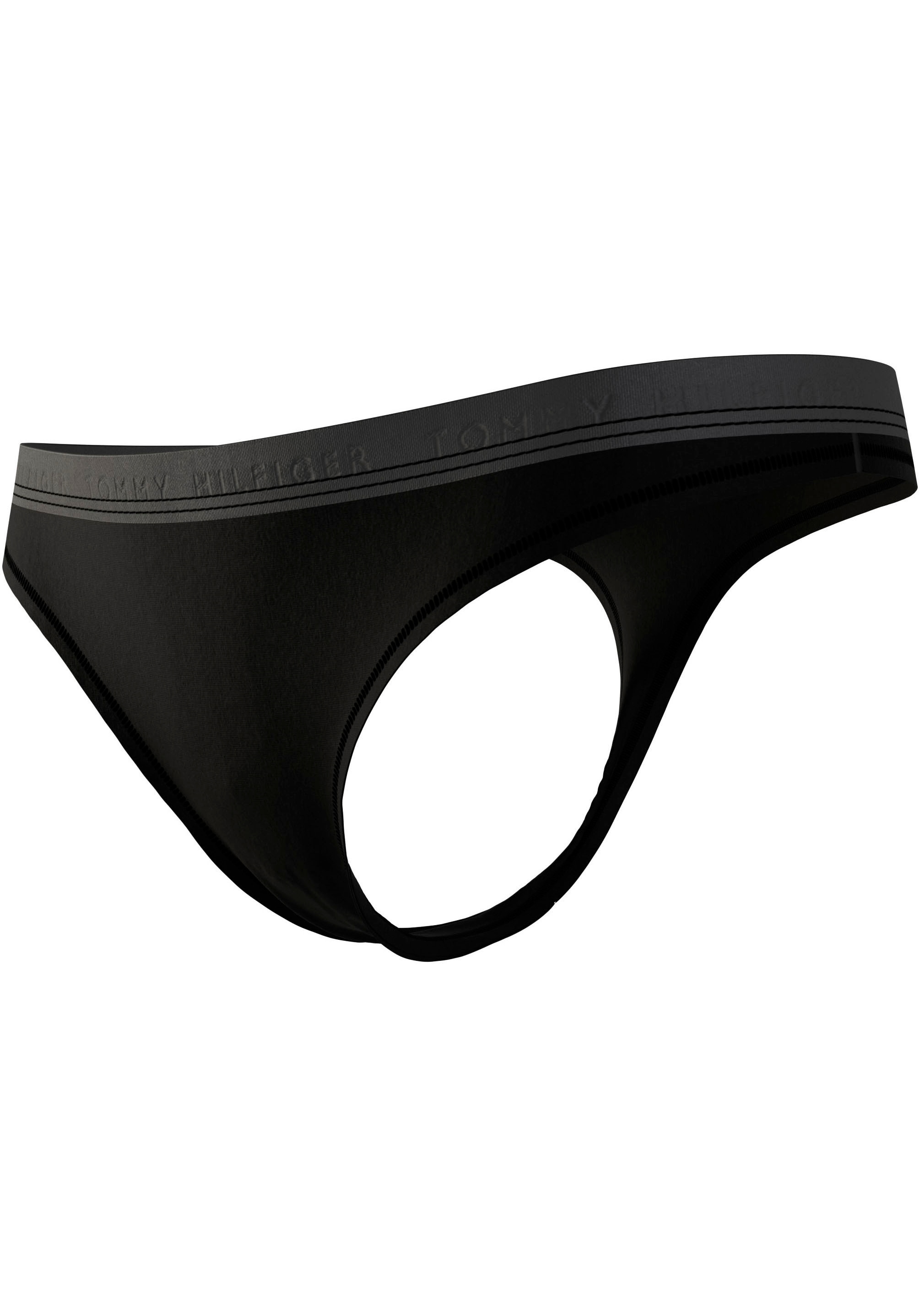 Tommy Hilfiger Underwear String »3P THONG (EXT SIZES)«, (Packung, 3 St., 3er), mit Logobund