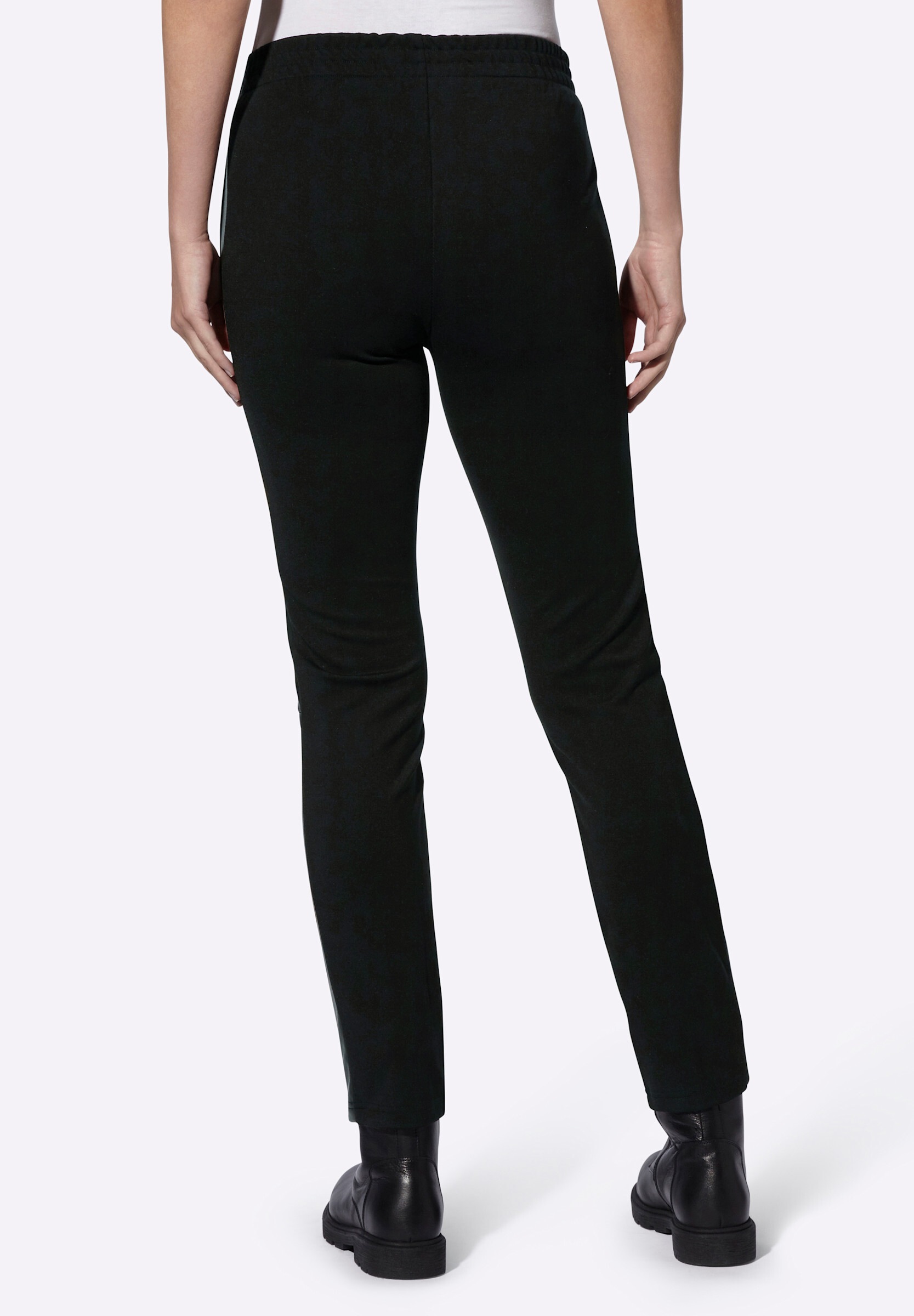 heine Schlupfhose »Lederimitat-Hose Lederimitathose mit Jersey-Rückseite«