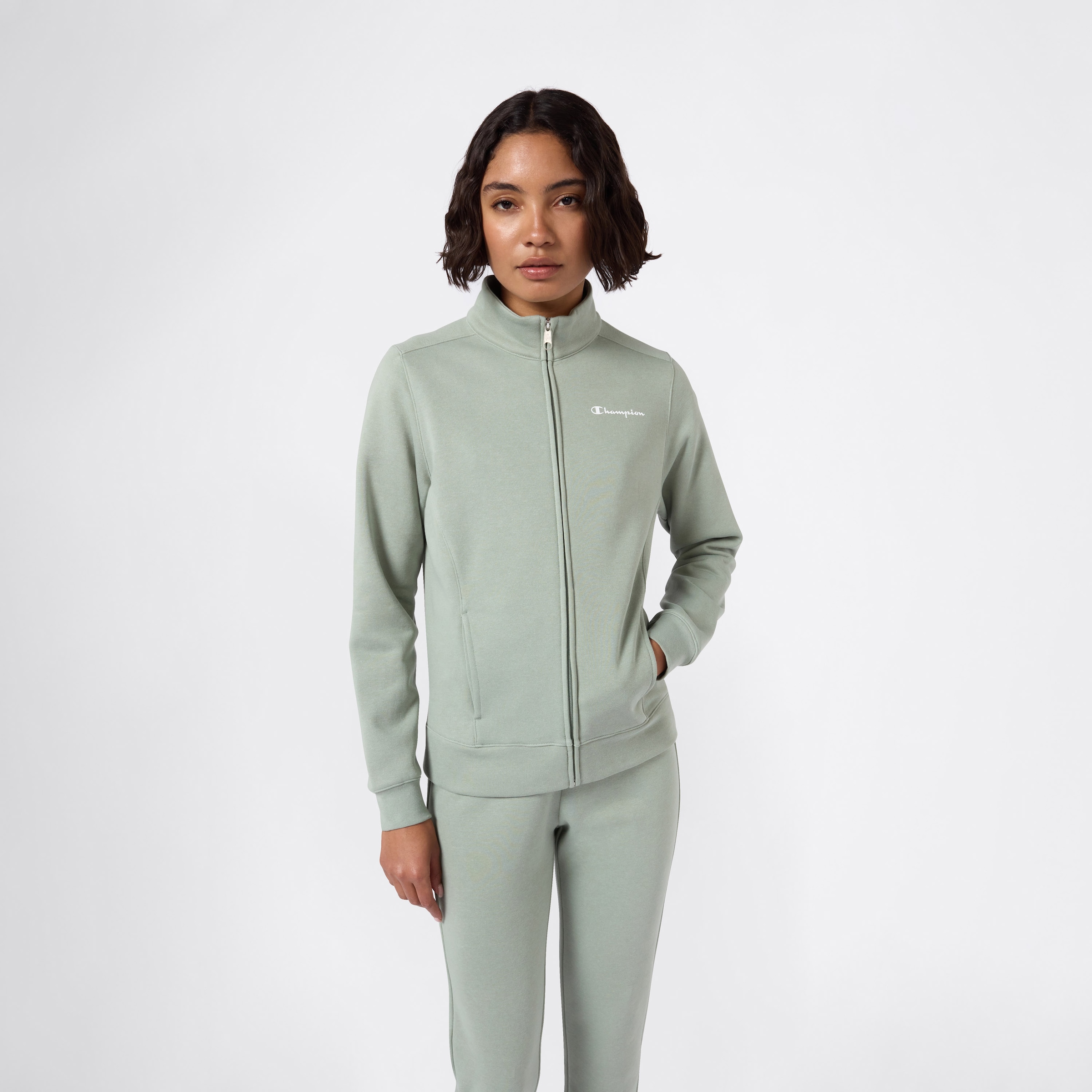 Champion Jogginganzug »Full Zip Sweatsuit« 2 Stk. zweiteilig, aus Baumwollmischung, mit durchgehendem Reißverschluss