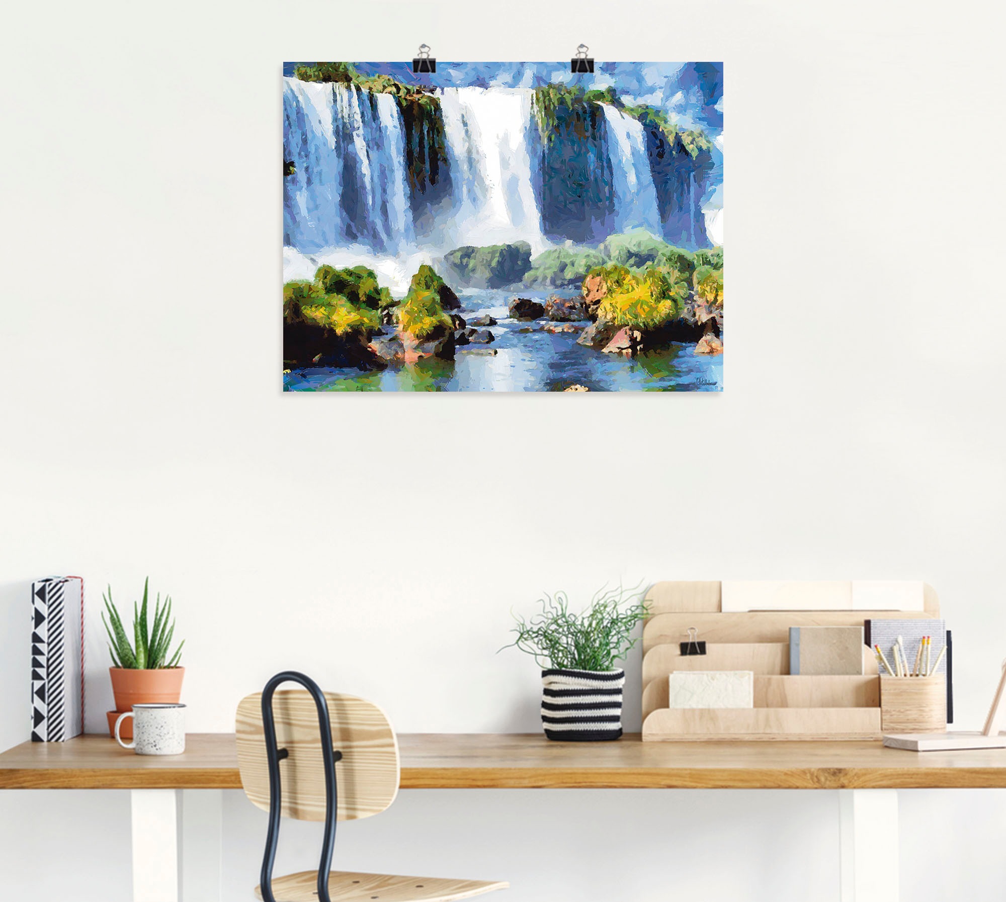 Artland Poster »Iguazu Wasserfälle II«, Wasserfallbilder, (1 St.), als Alubild, Leinwandbild, Wandaufkleber oder Poster in versch. Größen