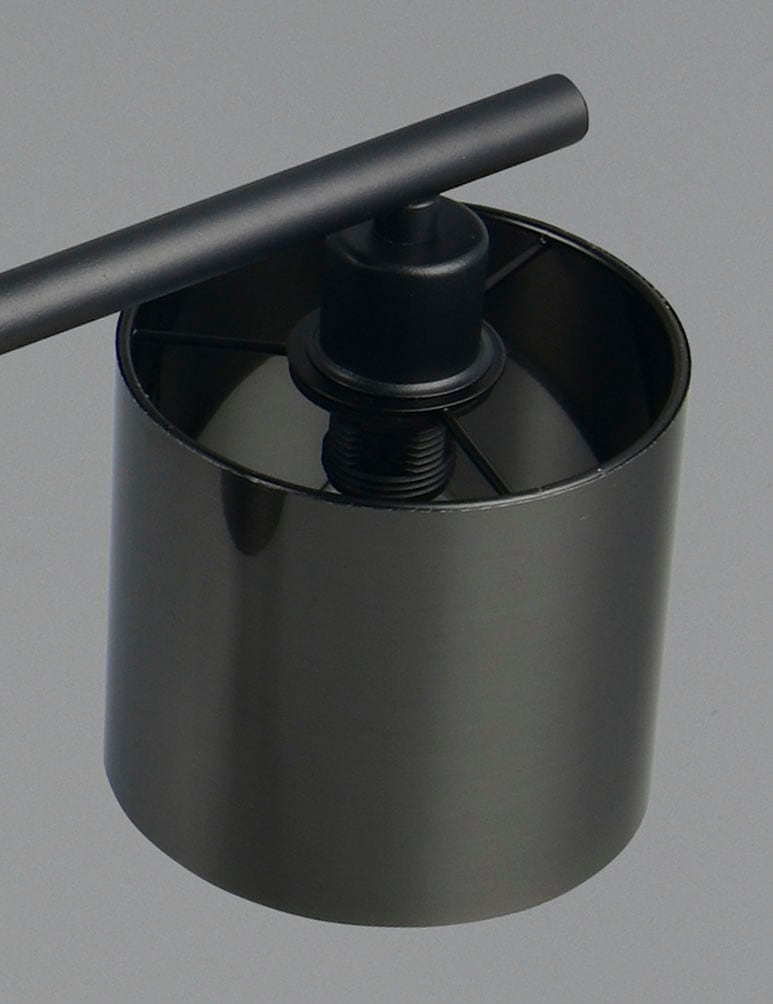 REALITY Leuchten Stehlampe »JASON, Stehleuchte 5-flammig exkl 5x E14 max 10W, Höhe 200cm 72cm tief« E14 1 Stk. warmweiß - kaltweiß Bogenleuchte Metall schwarz, Lampenschirme rauchgrau, Fußschalter