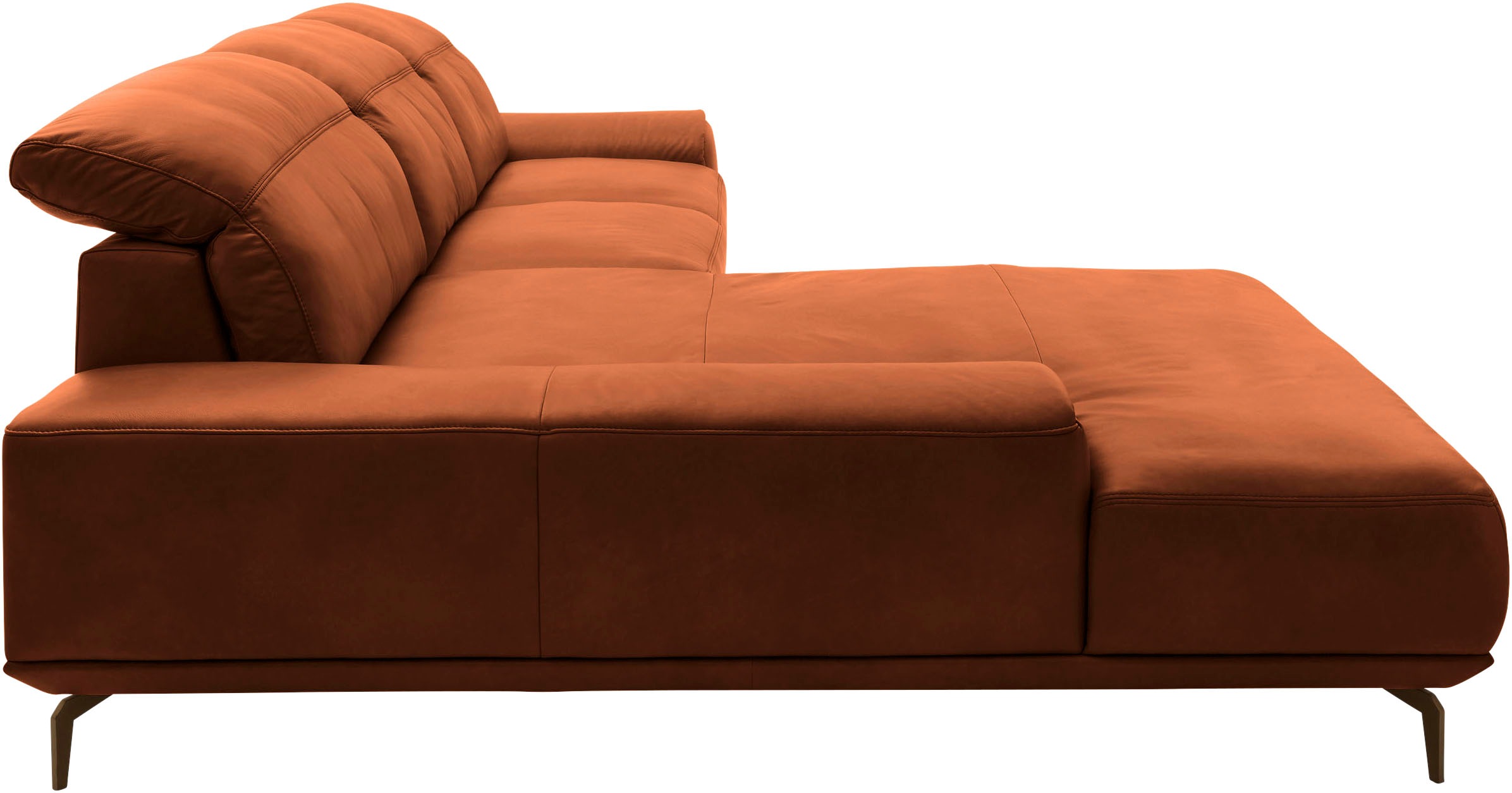 Musterring Wohnlandschaft »MR 2490«, Bronze-Fuß, Sitzhöhe 48cm, wahlweise mit Funktionen, Maße 342 x 207 cm